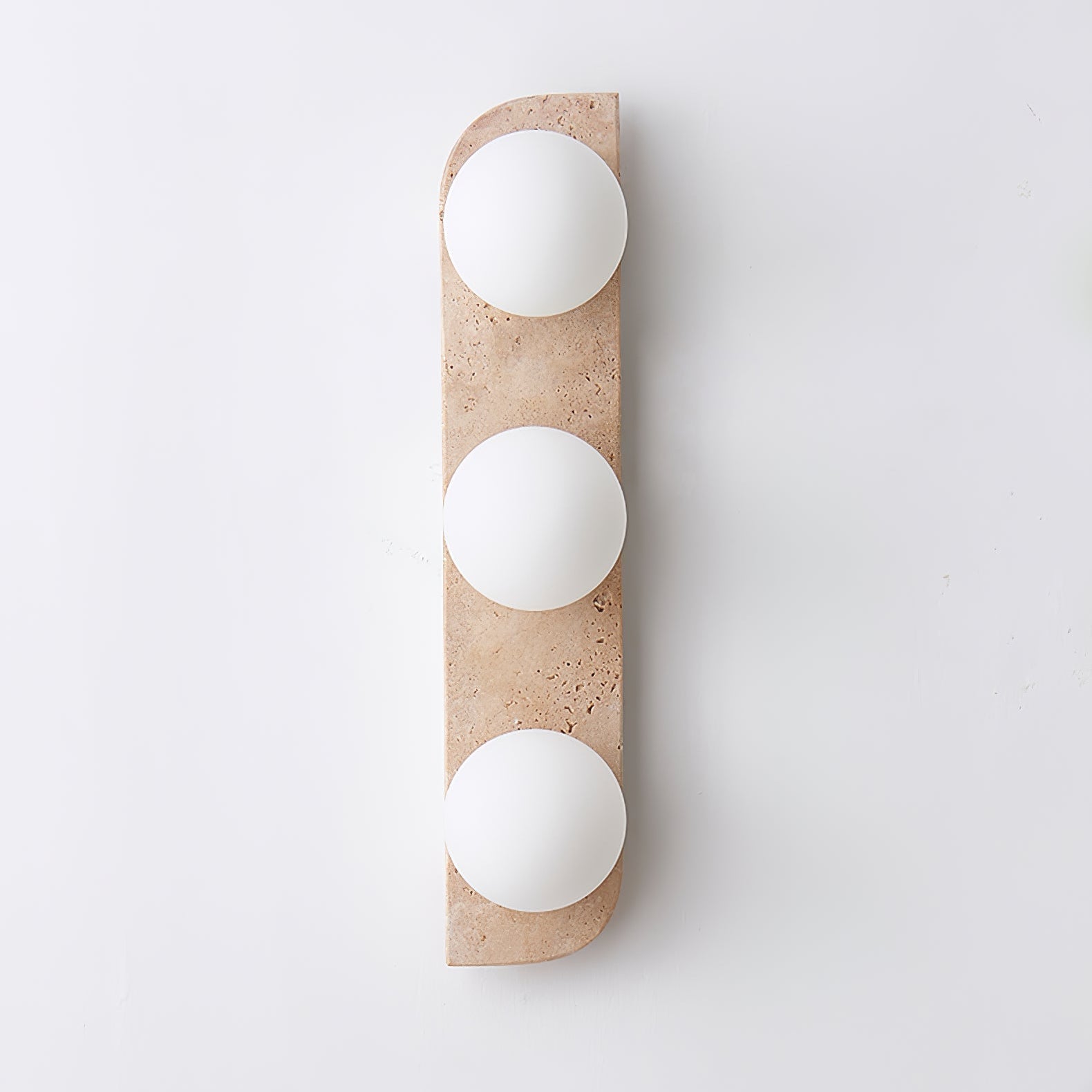 Elysian Travertine Plug-In Wall Light, Plug-In Wall Sconce, detail 49
