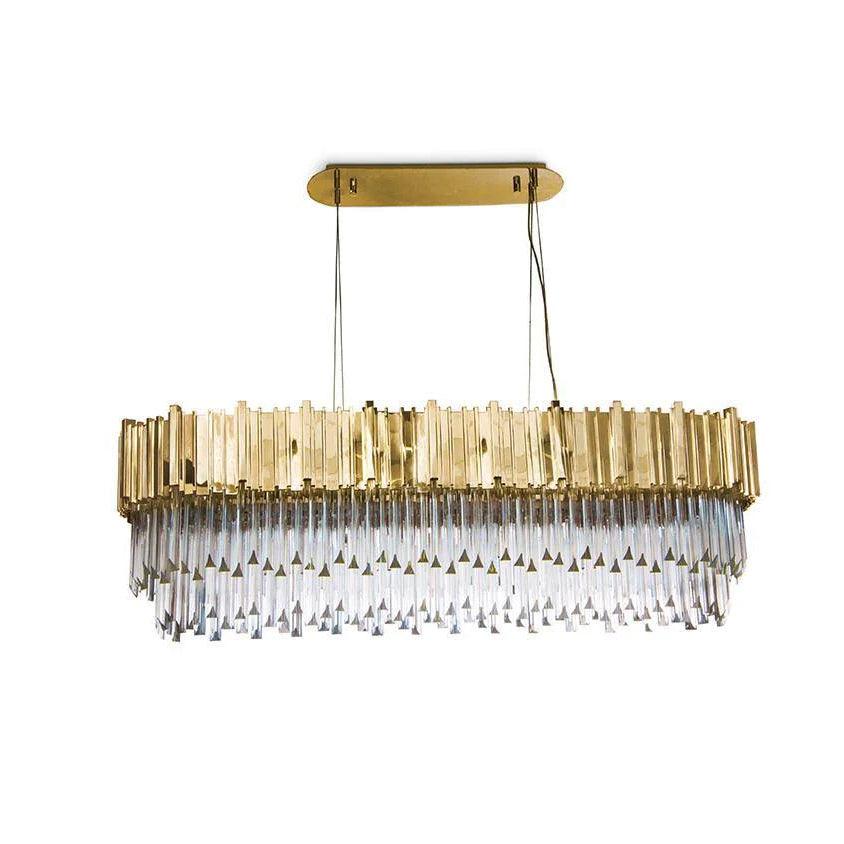 Chandelier detail image with finish, structure, and proportion visible