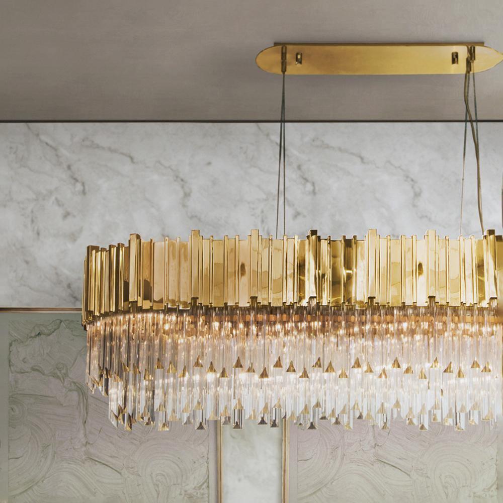 Chandelier detail image with finish, structure, and proportion visible