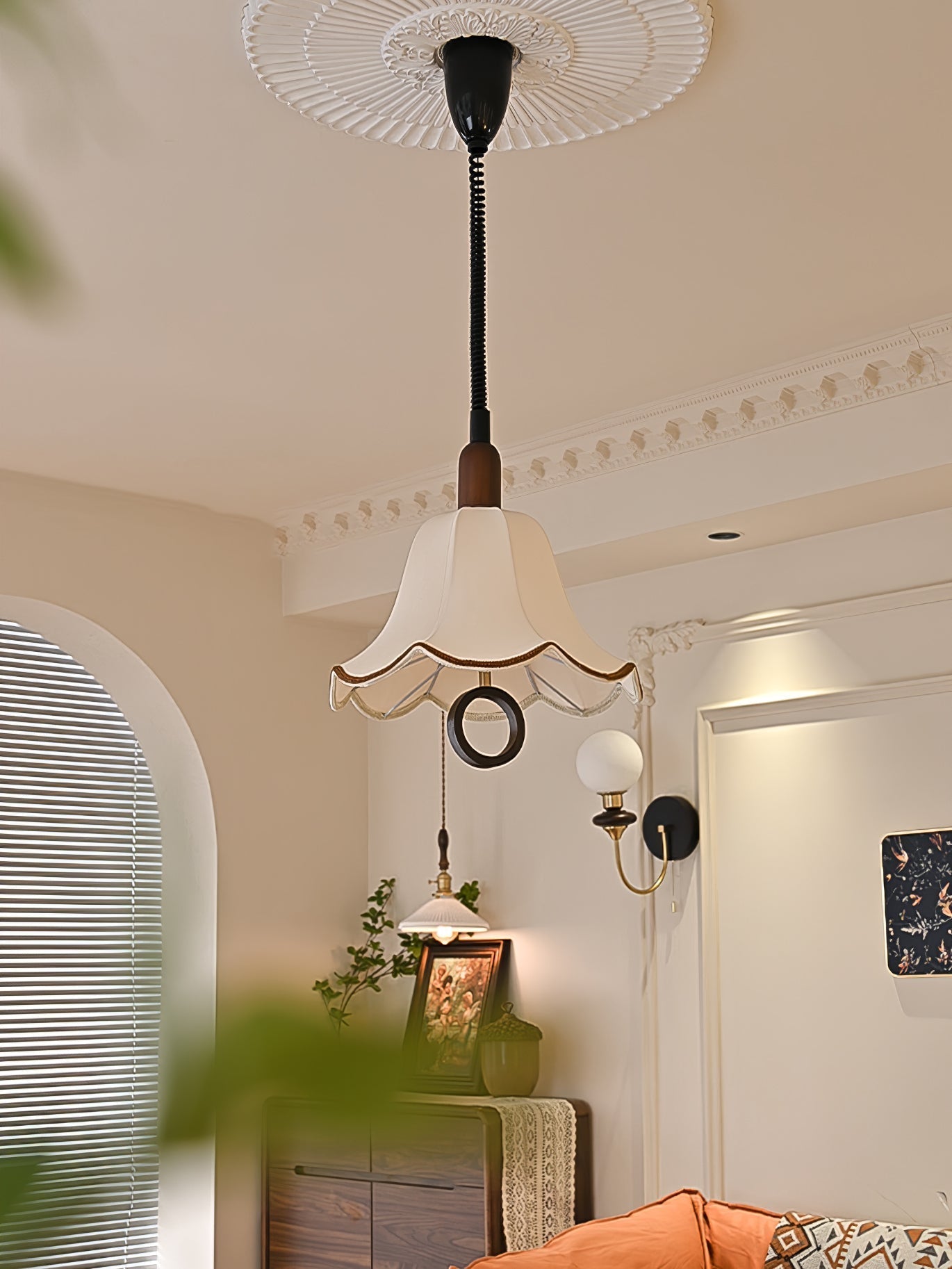 Eryn Fabric Pendant Light detail view 11