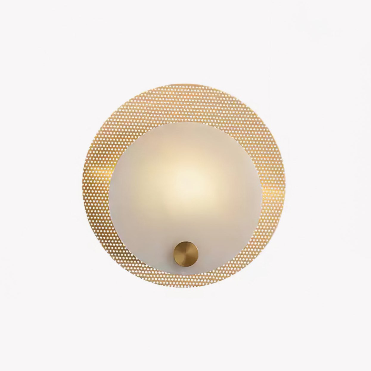 Evelyn Alabaster Wall-mounted Lamp Wall Light, Hardwired Wall Sconce, Brass, Dia 25cm x H 25cm