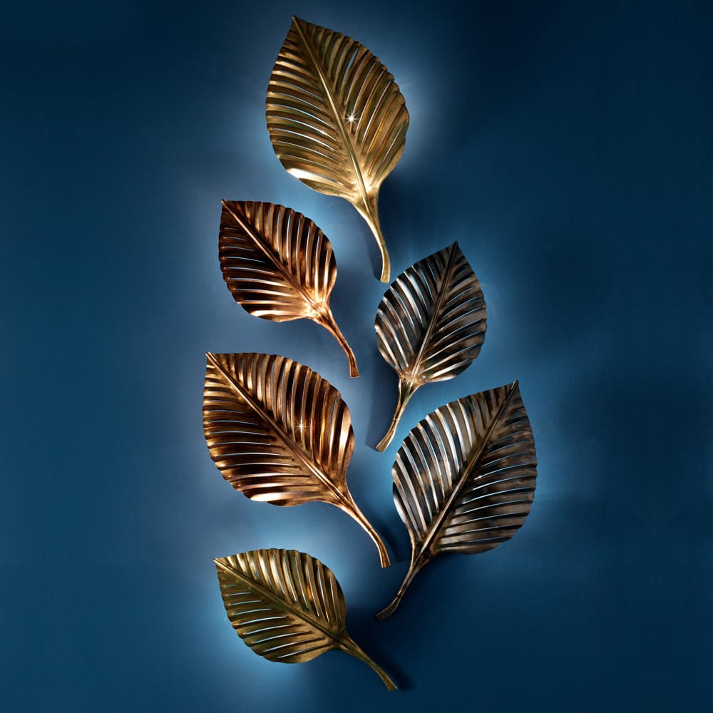 Exclusive Designer Italian Palm Leaf Wall Floor Lamp