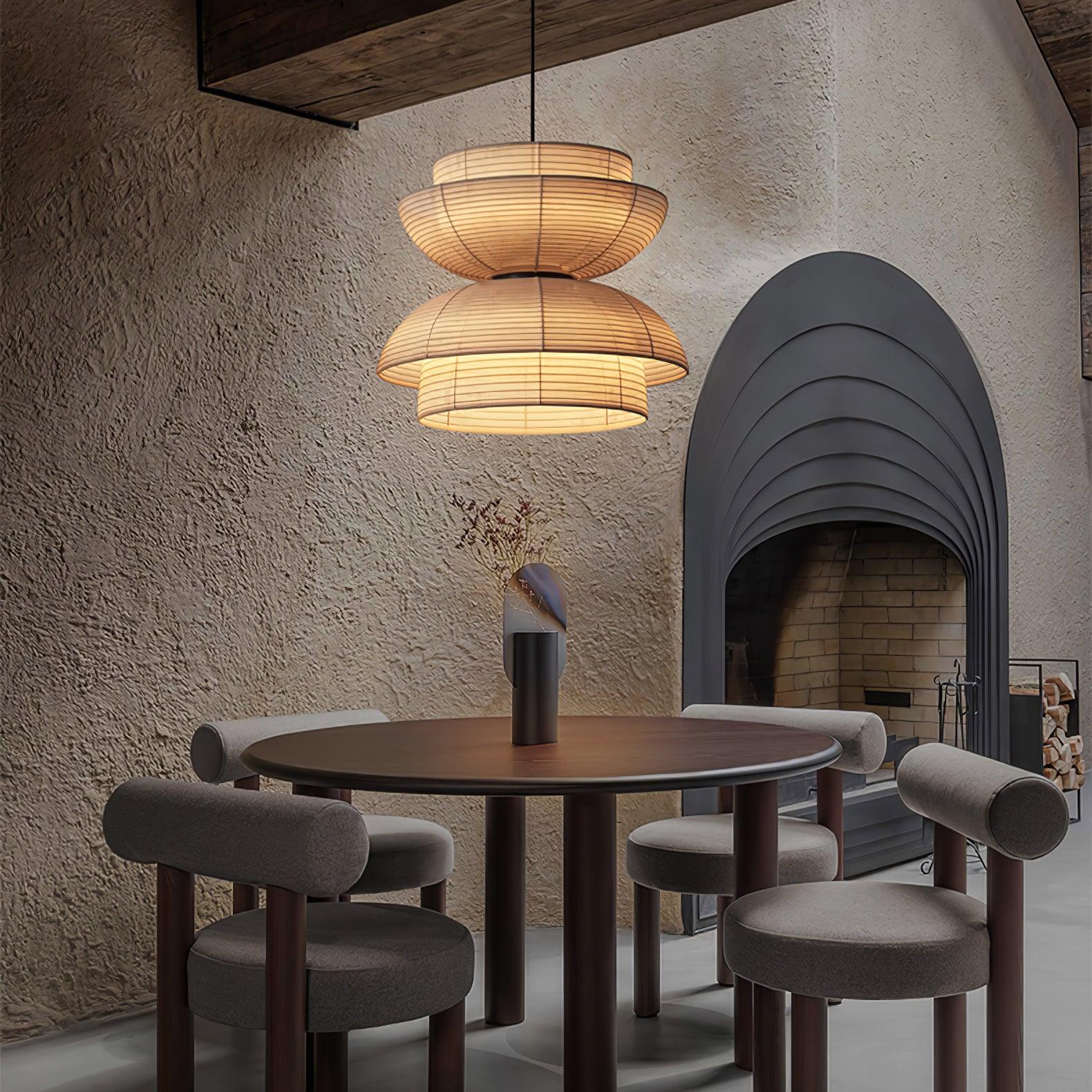 Fabric Art Pendant Light