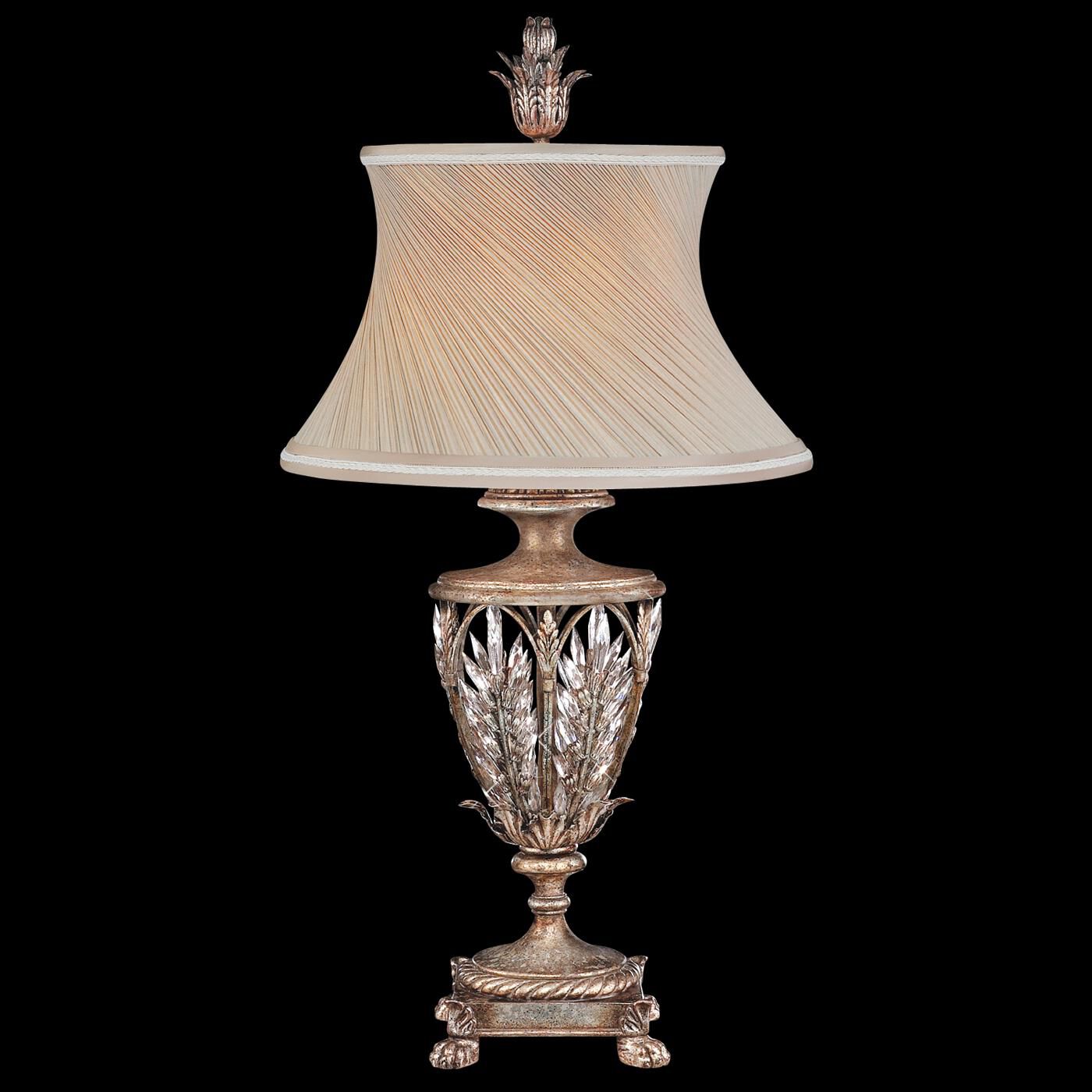 Winter Palace 33 Inch Table Lamp table lamp in metal, fabric, crystal | Tianguang Select