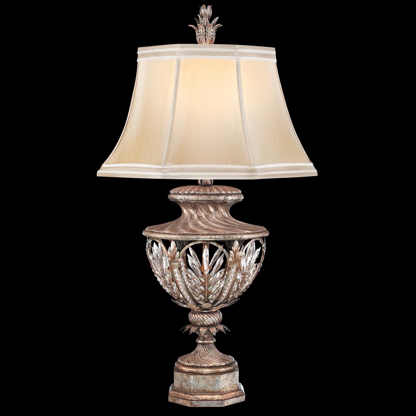 Winter Palace 37 Inch Table Lamp table lamp in metal, fabric, crystal | Tianguang Select