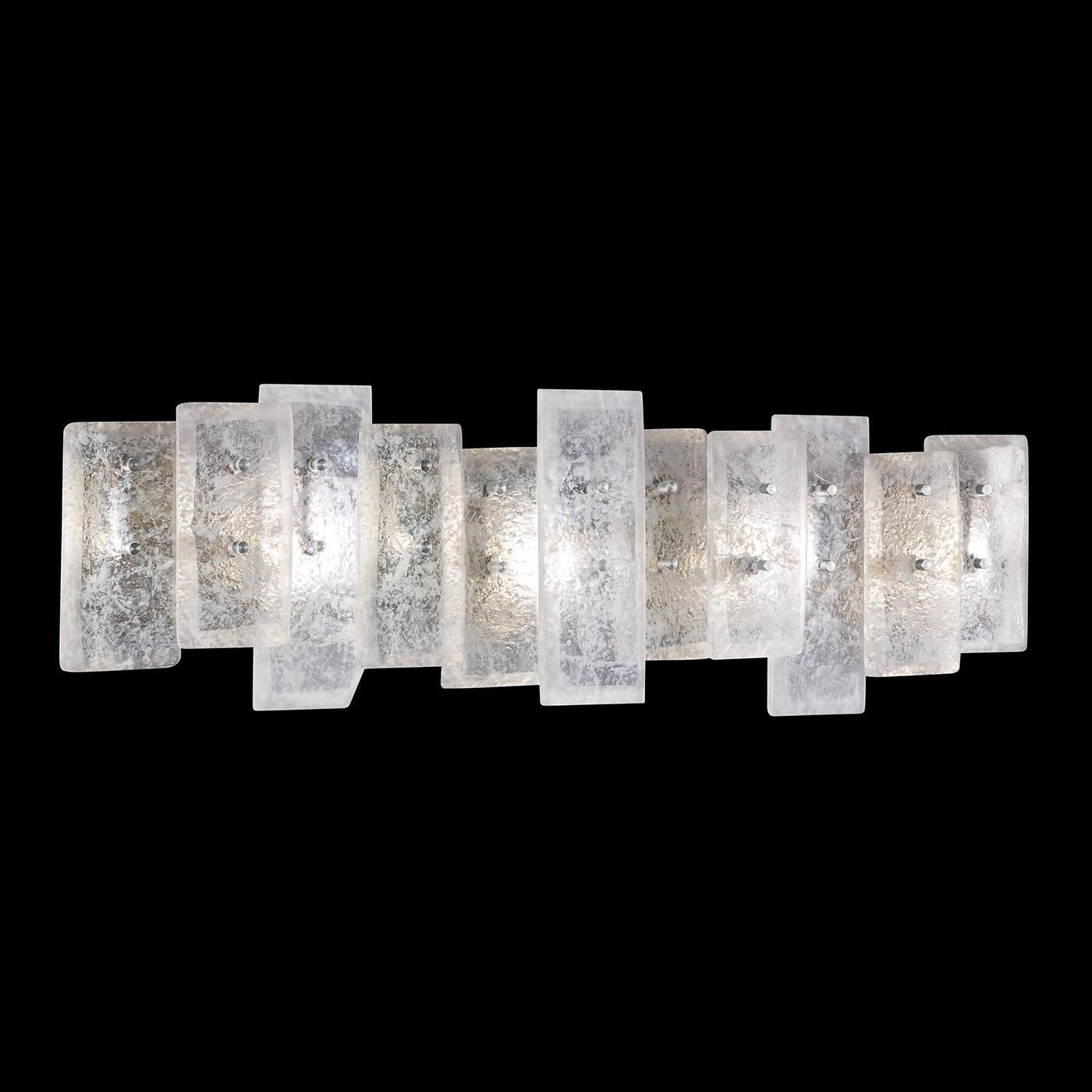 Erinn Valencich Lunea 26 Inch 4 Light Bath Vanity Fixture vanity light in metal, acrylic, crystal | Tianguang Select