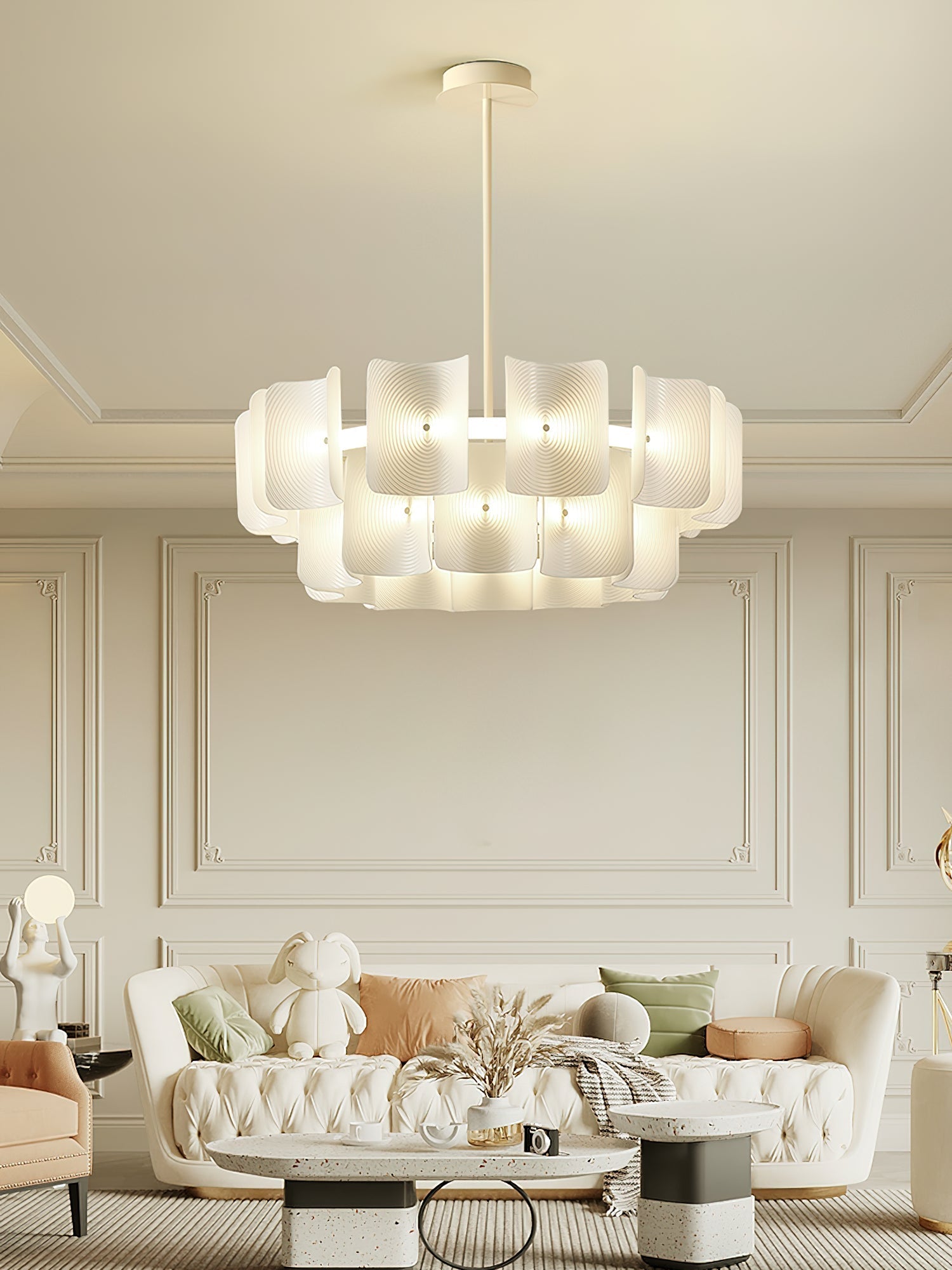 metal chandelier shown as a main product image for foyers