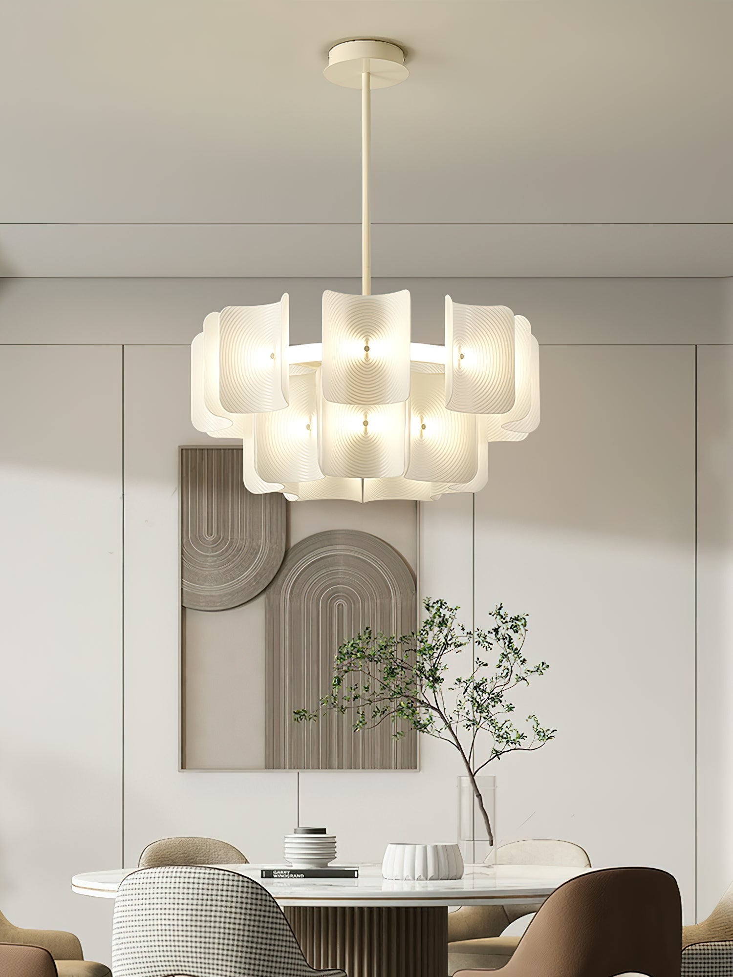 Chandelier detail image with finish, structure, and proportion visible