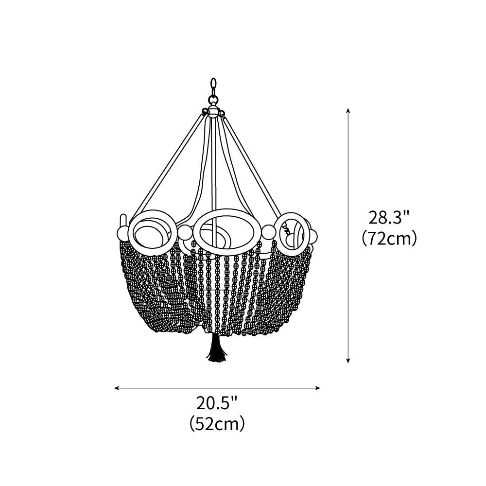 Fiona Beaded Chandelier 20.5