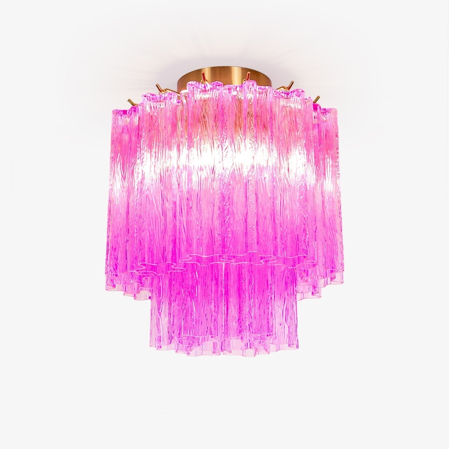 Fiora Purple Glass Ceiling Light