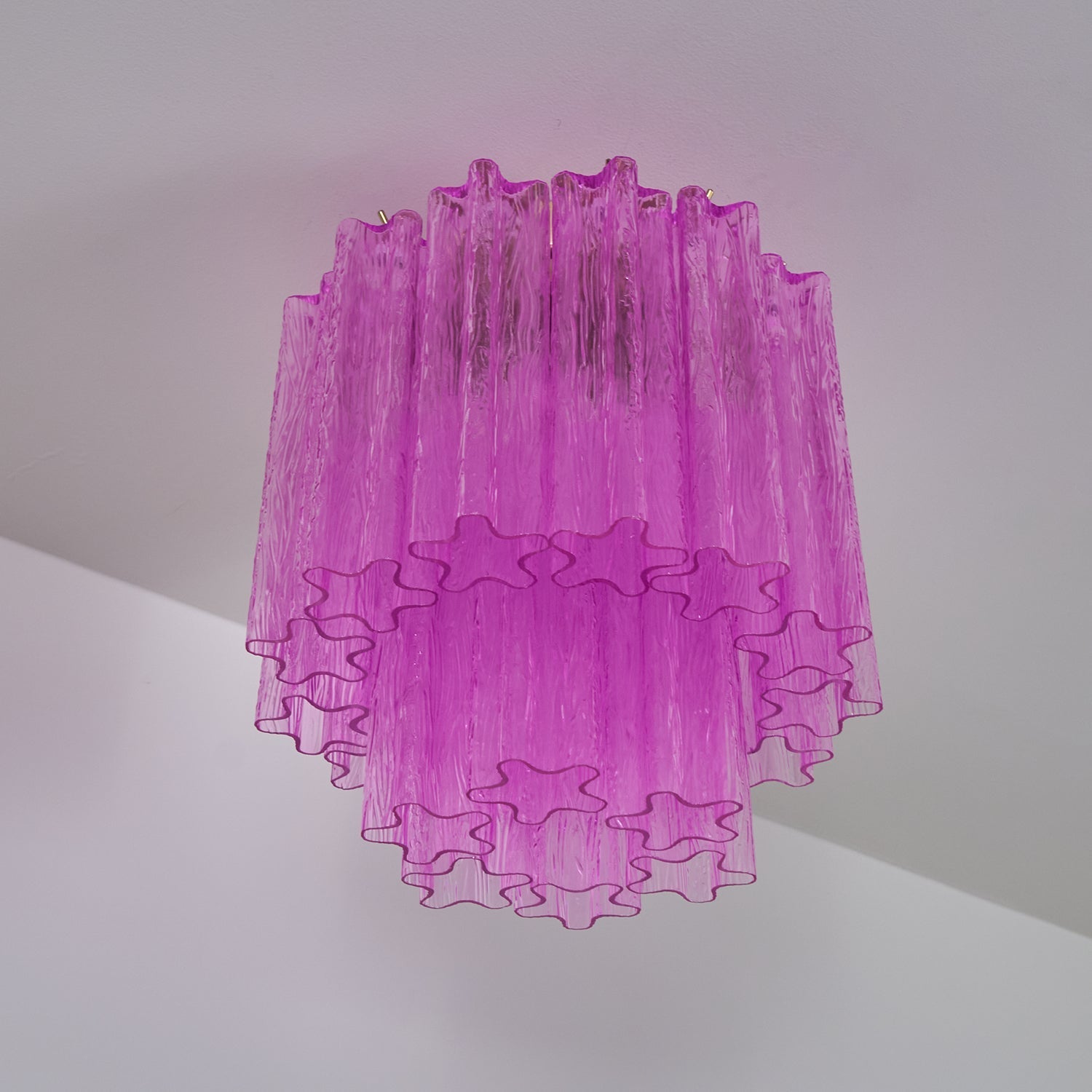 Fiora Purple Glass Ceiling Light detail view 4