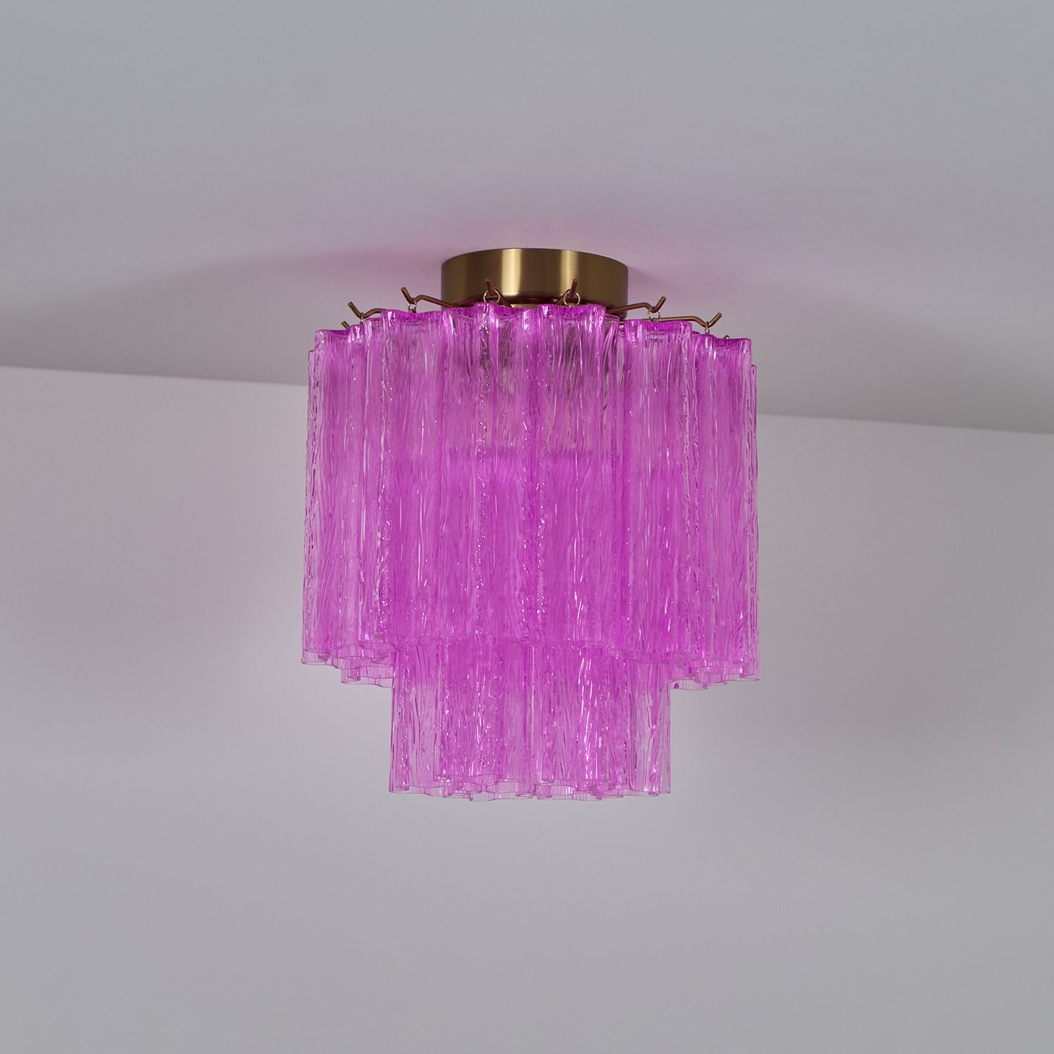Fiora Rose Red Glass Chandelier detail view 24