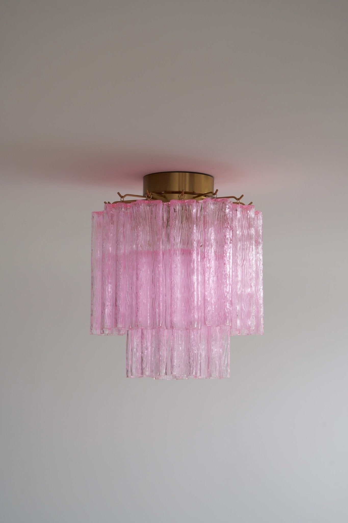 Fiora Pink Murano Glass Ceiling Light