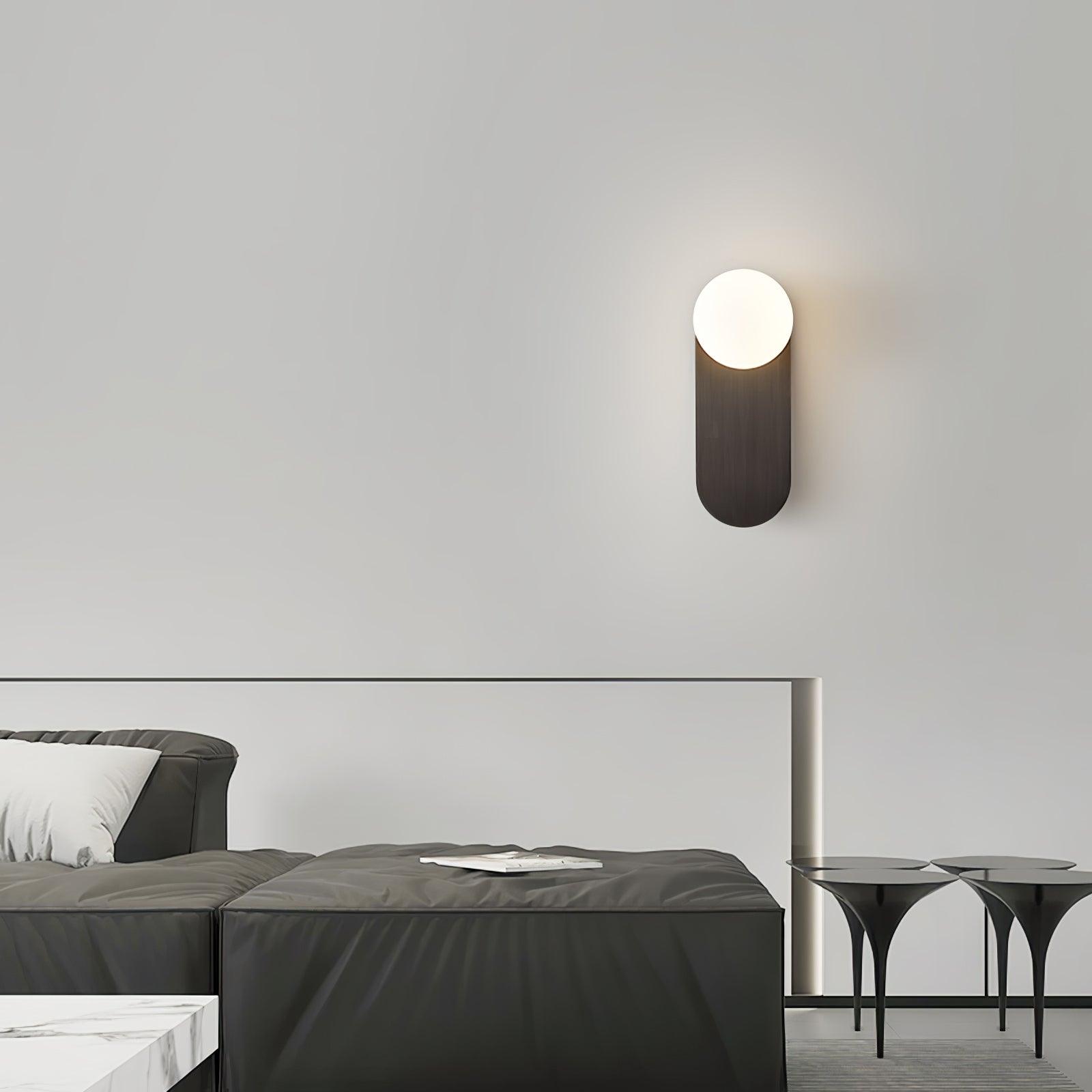 Flat Base Globe Bracket Light Wall Light, Hardwired Wall Sconce, detail 13