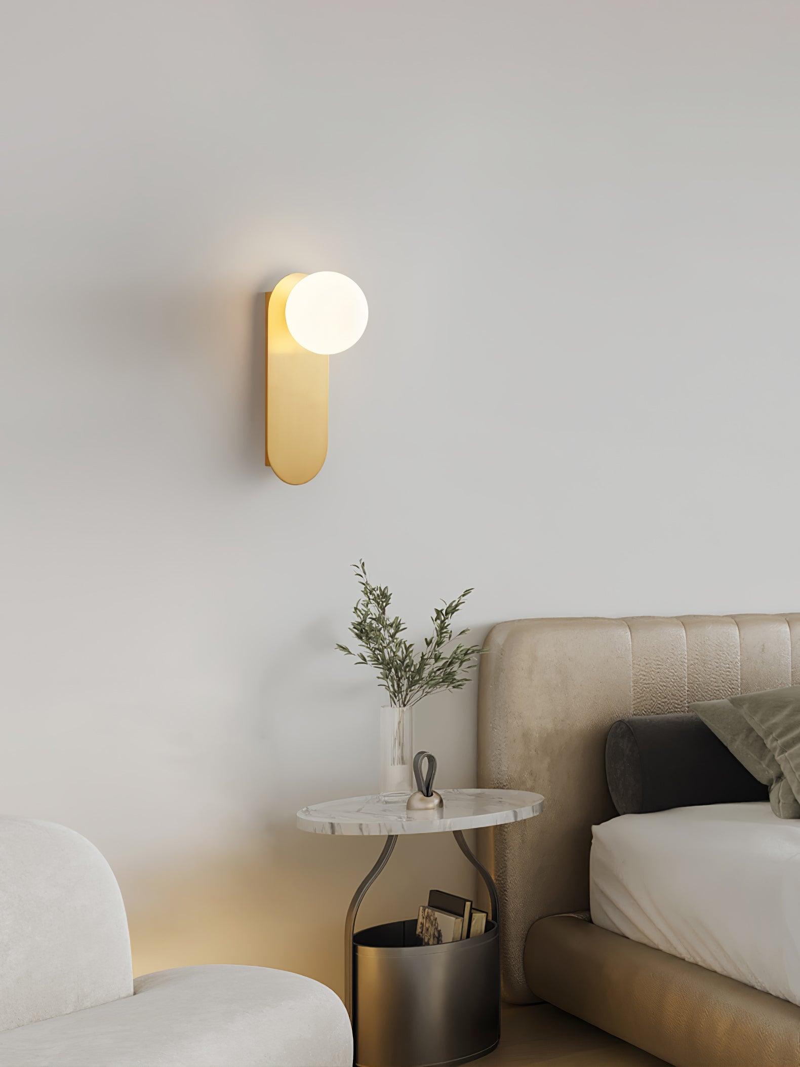 Flat Base Globe Bracket Light Wall Light, Hardwired Wall Sconce, detail 24