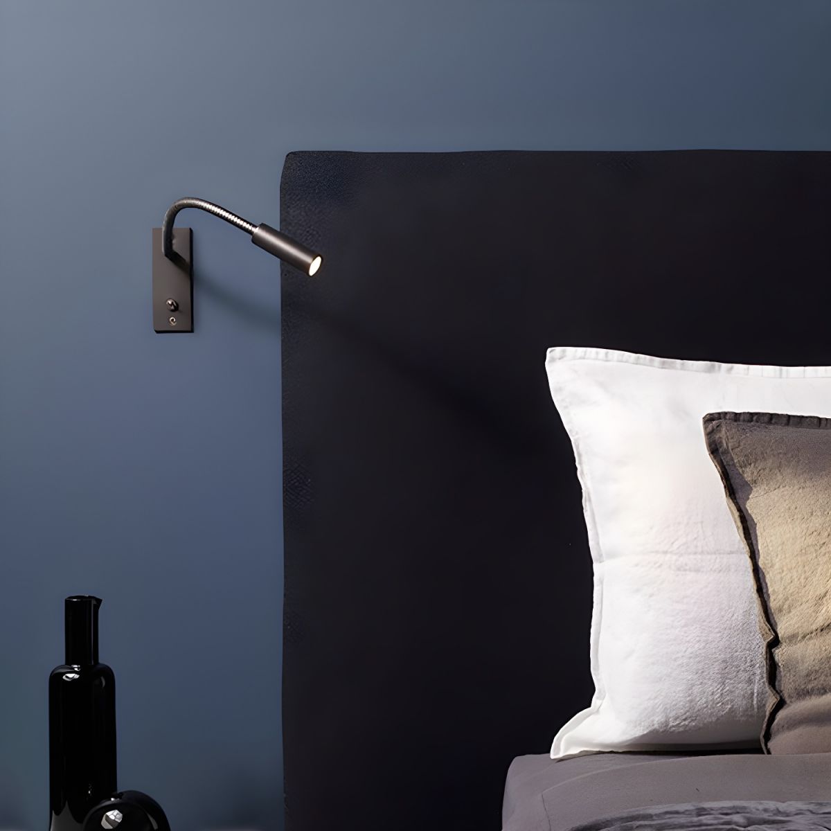 Flexible Gooseneck Wall Light, Hardwired Wall Sconce, detail 5