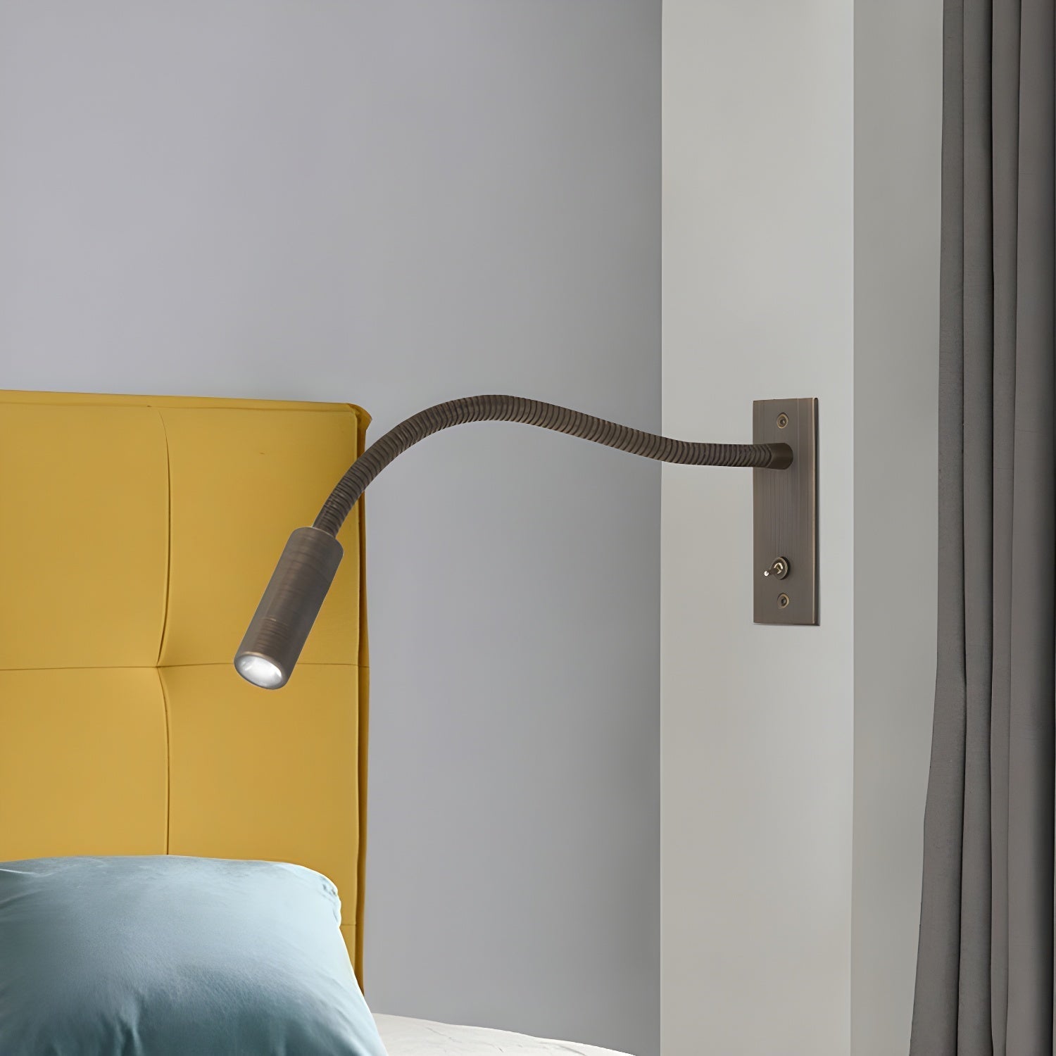 Flexible Gooseneck Sconce Wall Light, Hardwired Wall Sconce, detail 3