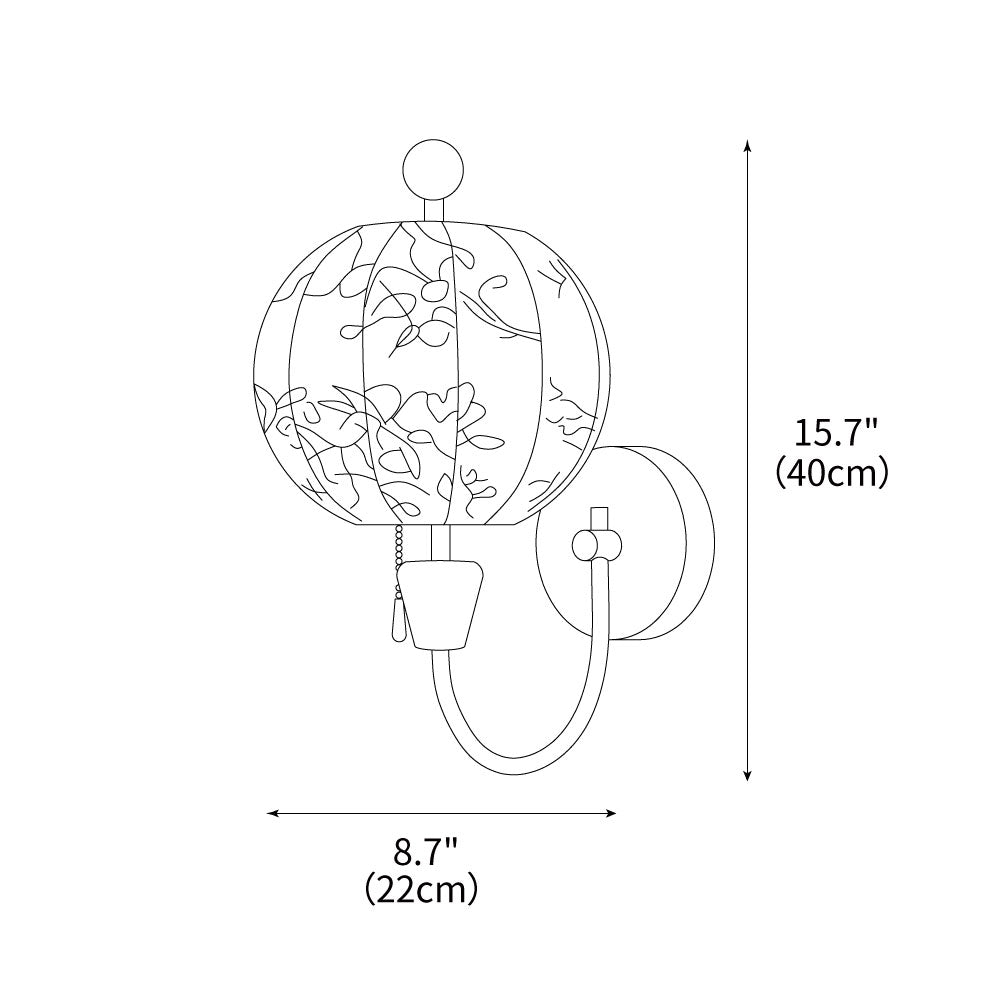 Flower Ball Wall Lamp 8.7