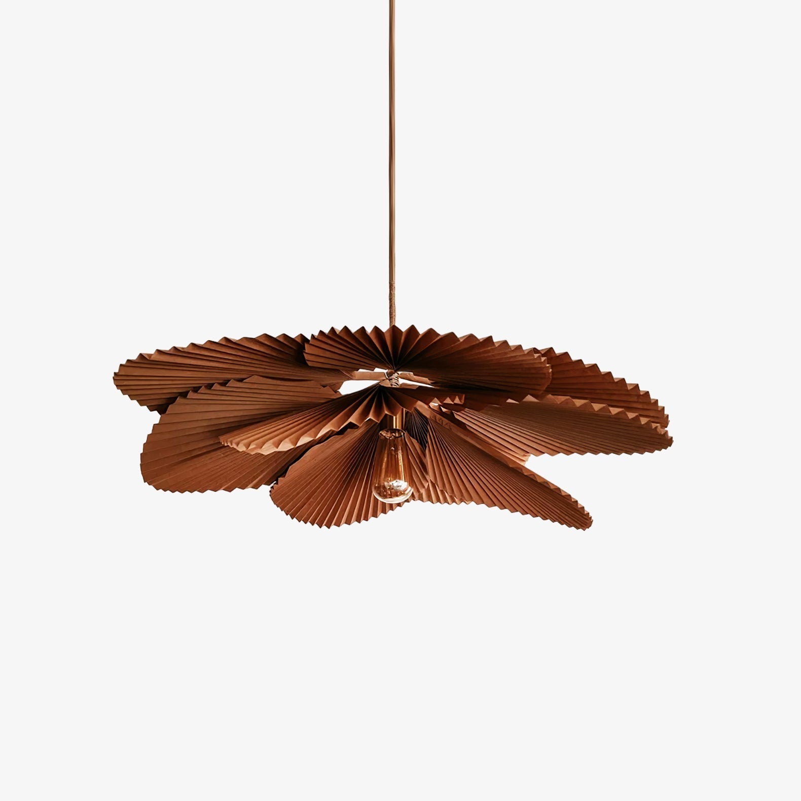 Folded Leaf Lotus Chandelier