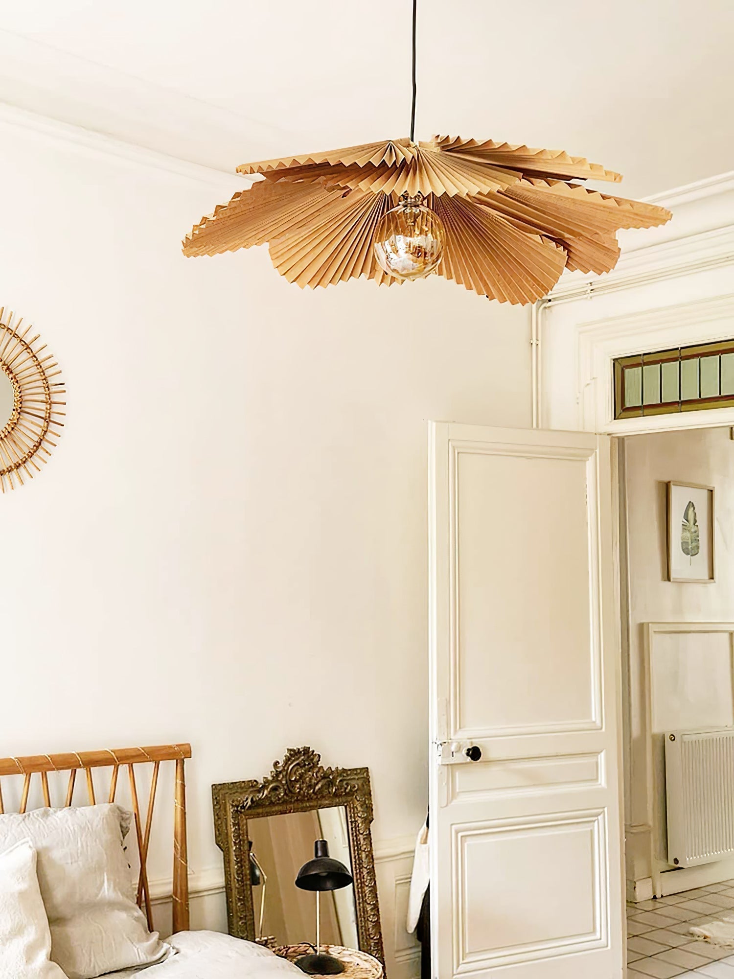 Folded Leaf Lotus Chandelier