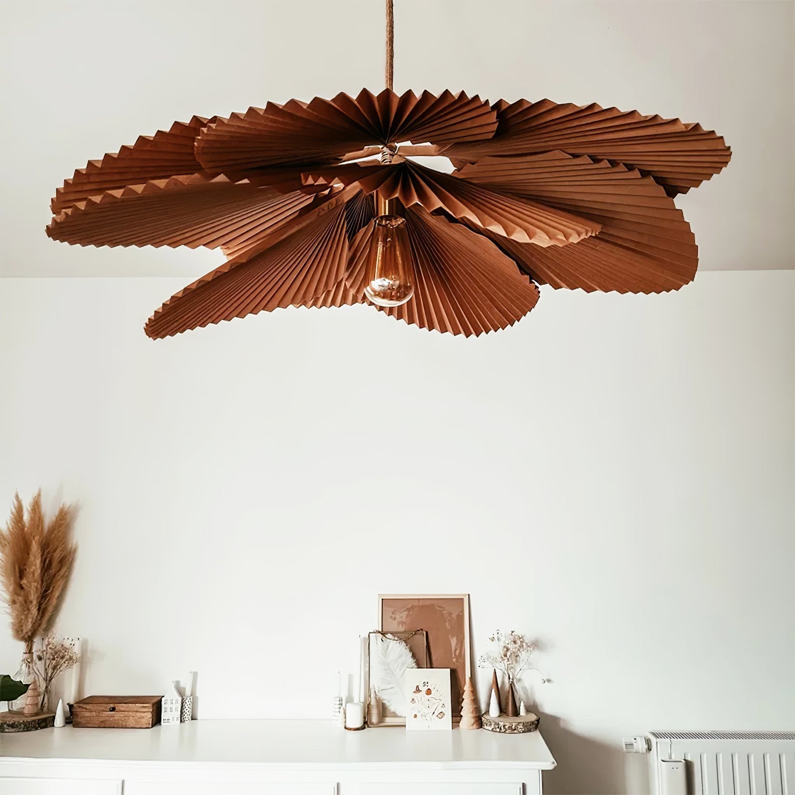 Folded Leaf Lotus Chandelier