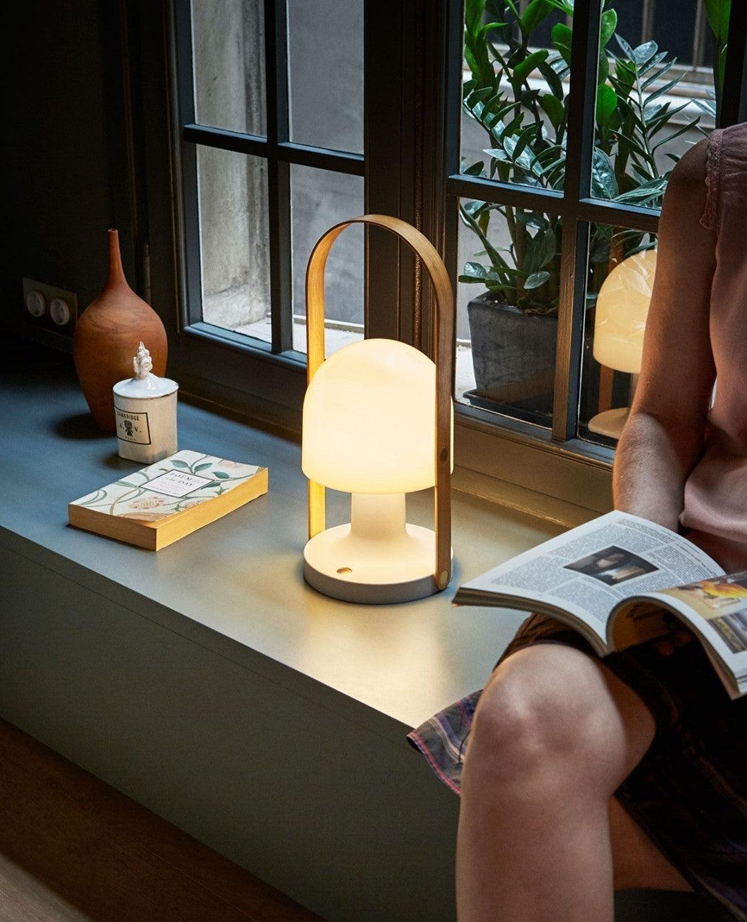 Portable Glass Charging Table Light, Bedside Table Lamp, detail 38