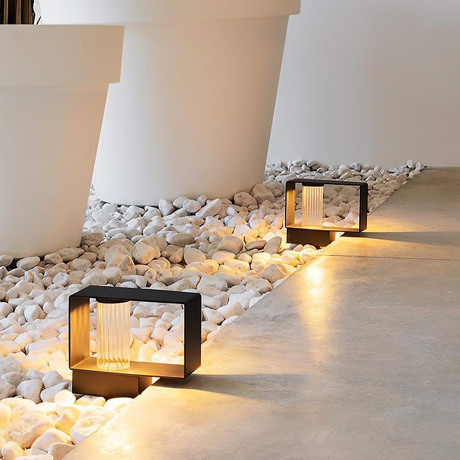 Frame Outdoor Post Floor Lamp
