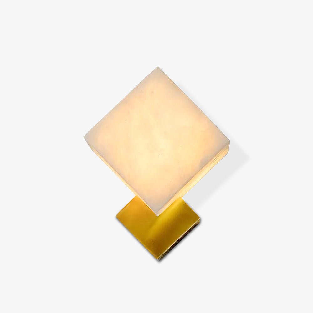 Block Alabaster Wall Light, Bedroom Wall Sconce, detail 23