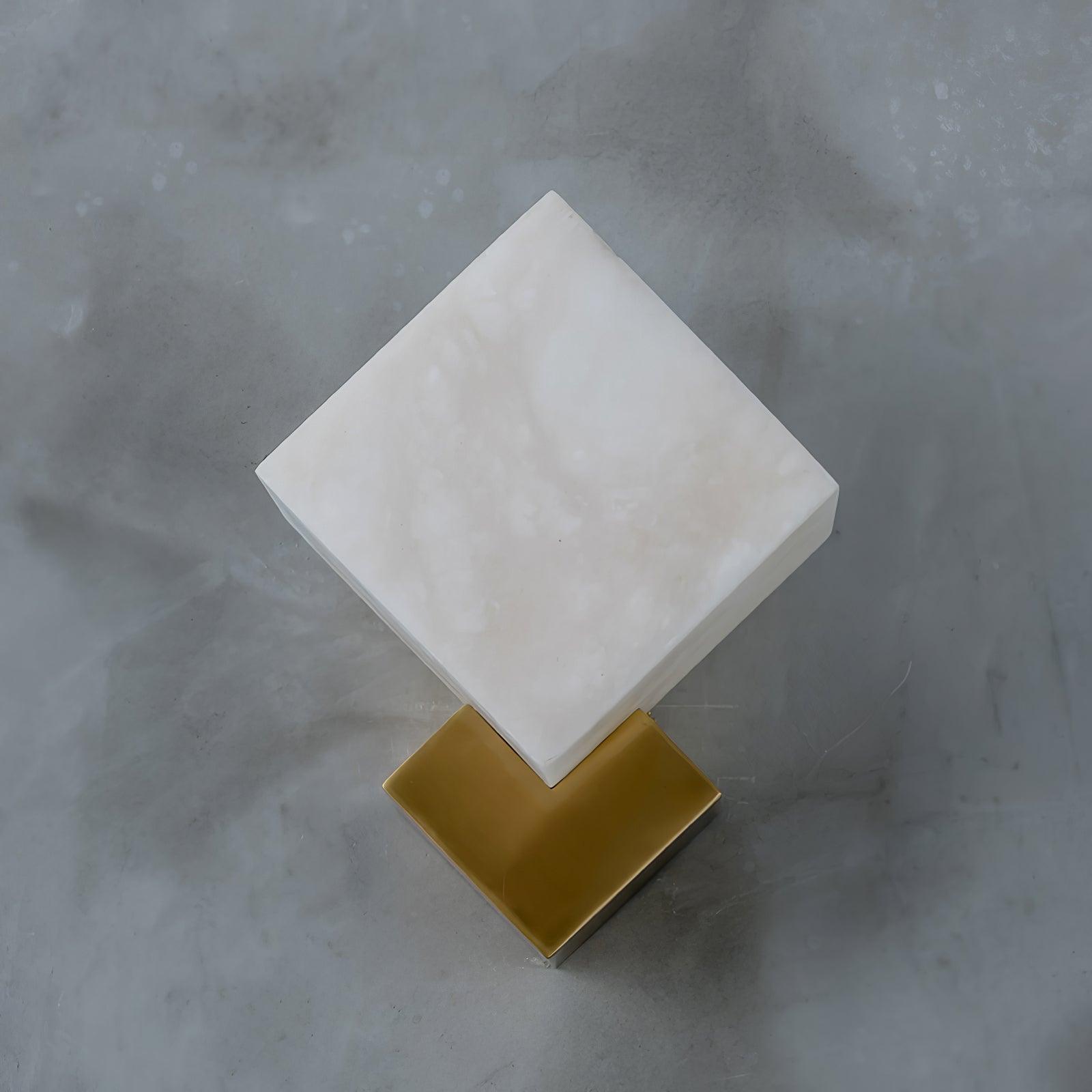 Block Alabaster Wall Light, Bedroom Wall Sconce, detail 18