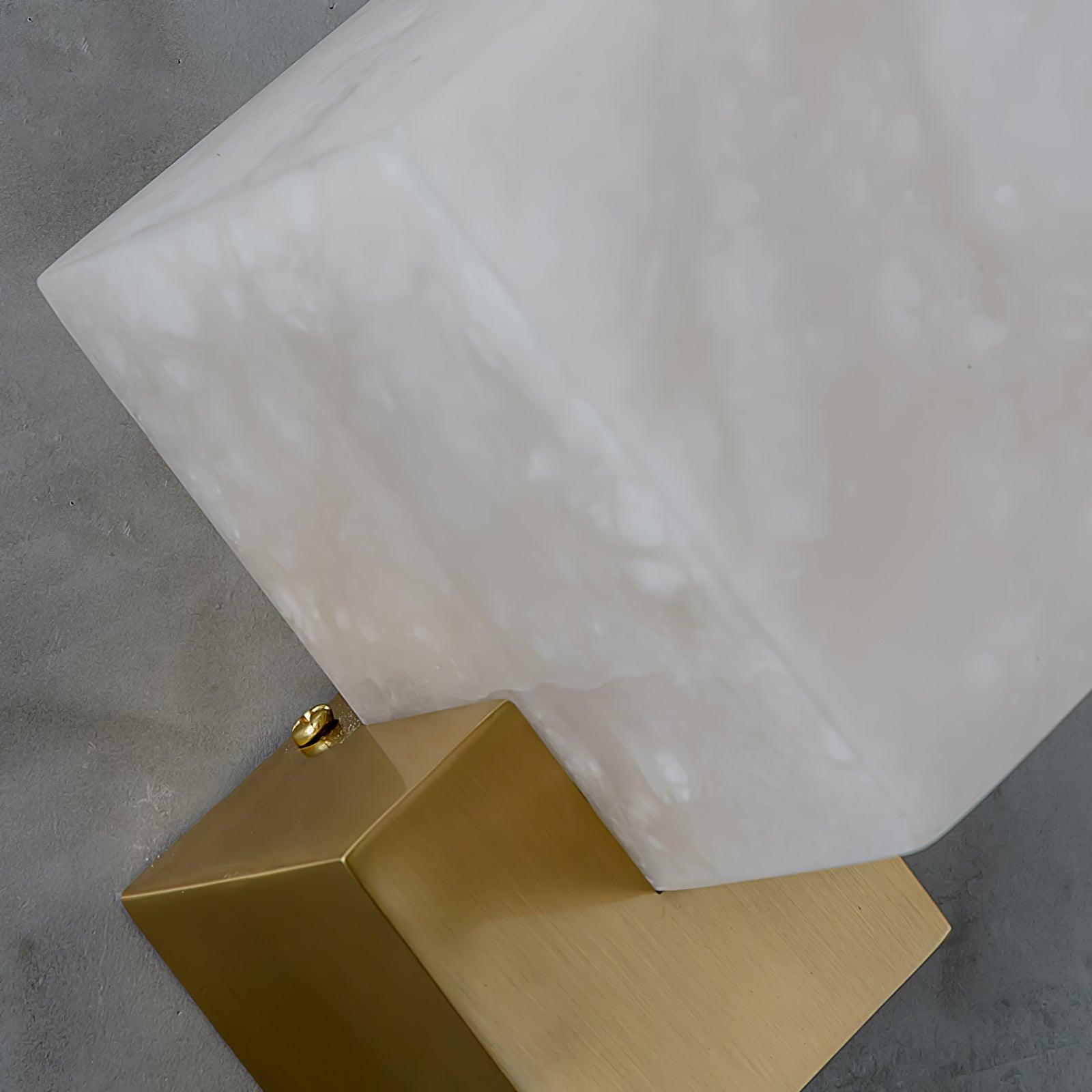 Block Alabaster Wall Light, Bedroom Wall Sconce, detail 19