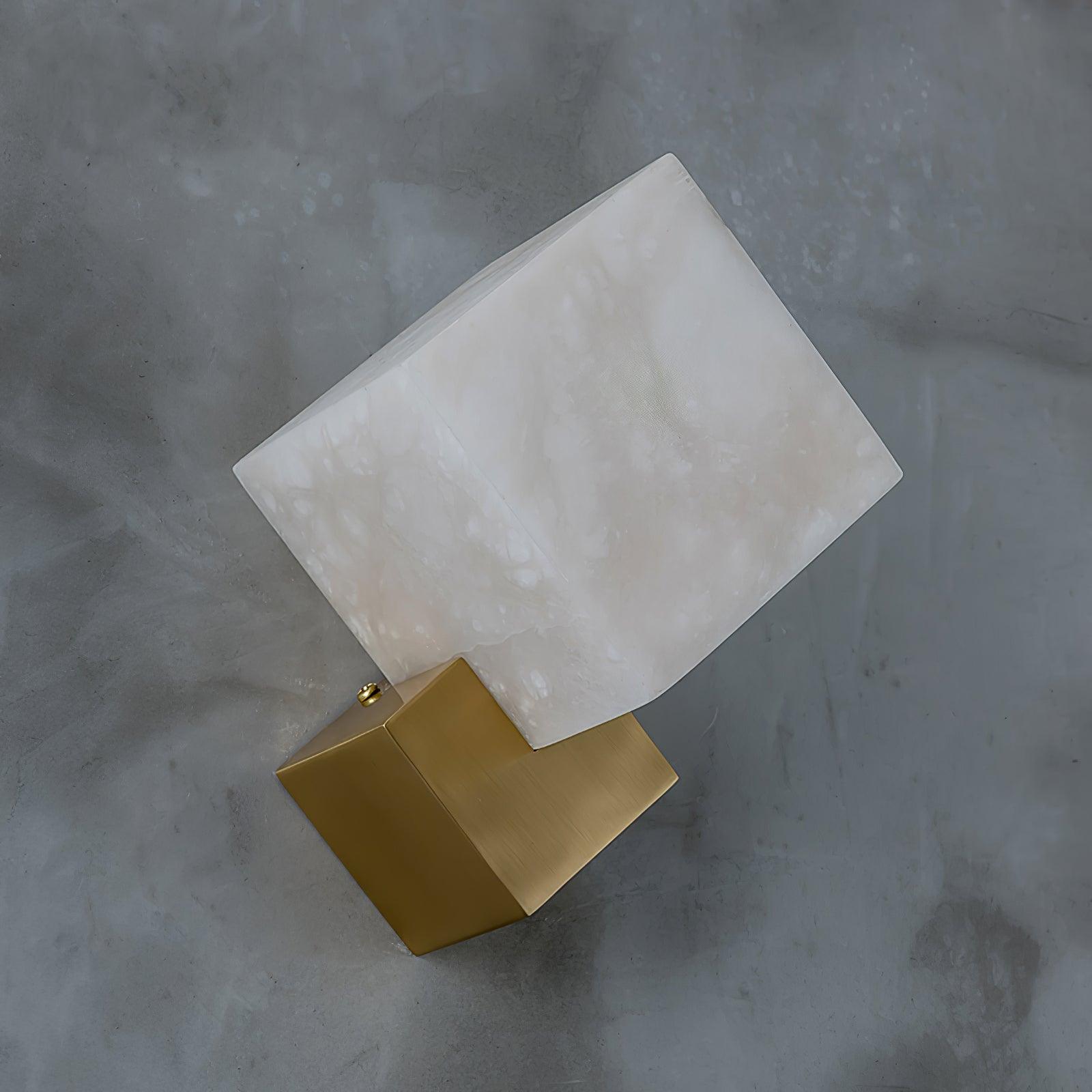 Block Alabaster Wall Light, Bedroom Wall Sconce, detail 20