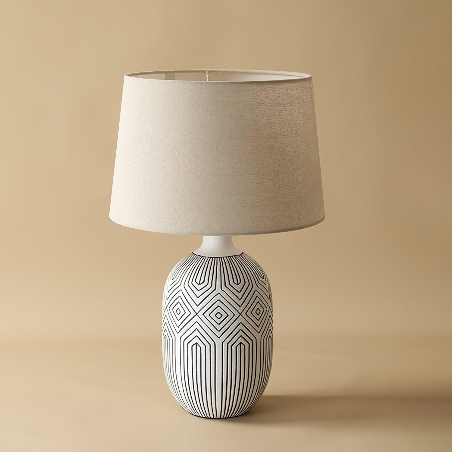 Geometric Ripple Table Lamp 13.8