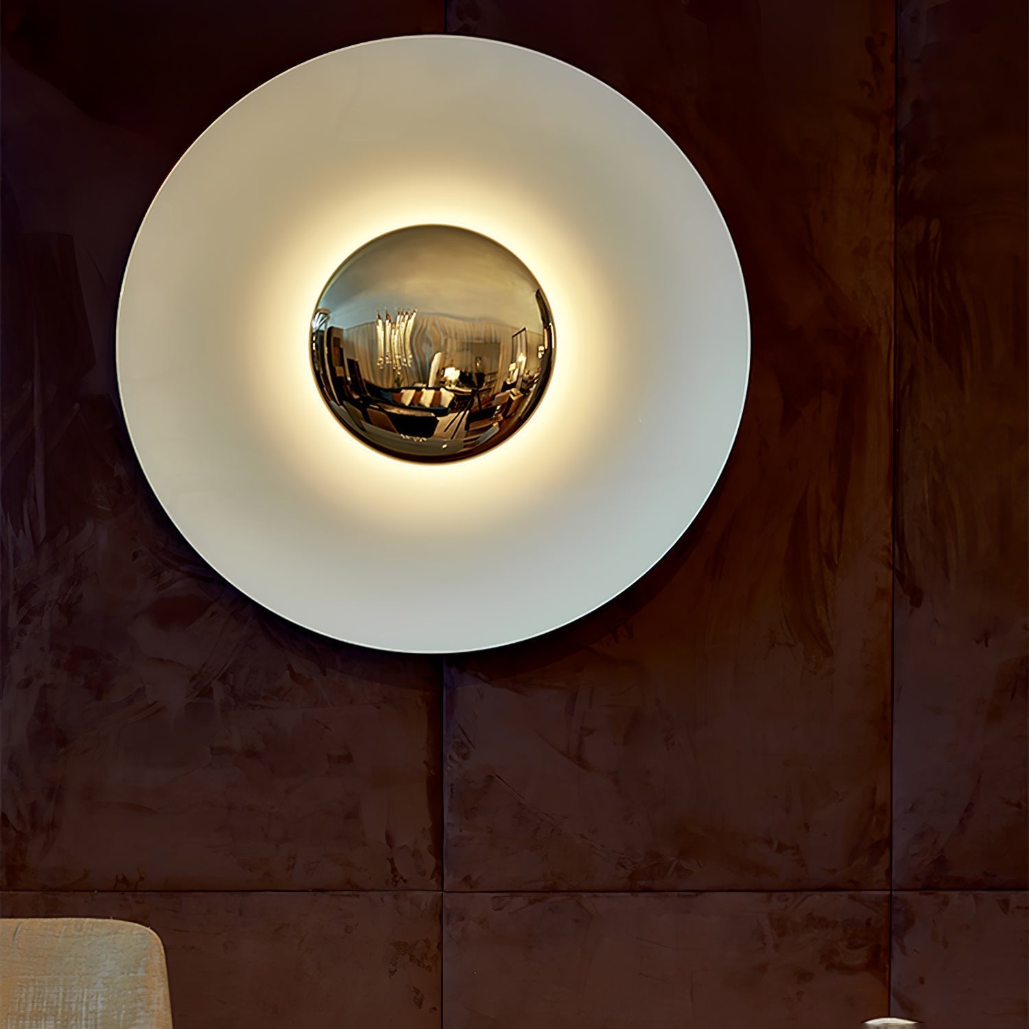Simplicity Glow Wall Light, Hardwired Wall Sconce, detail 4