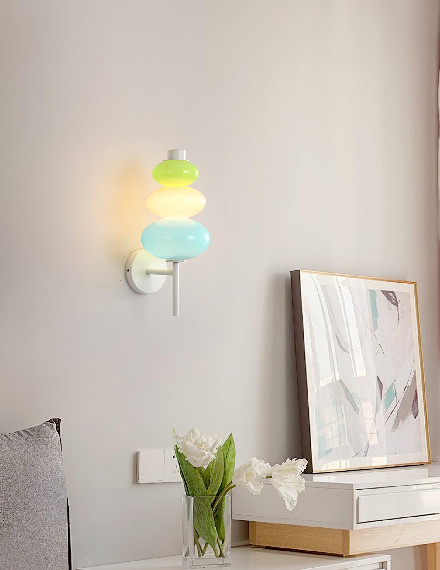 Glass Candy String Lamp Bracket Wall Lamp