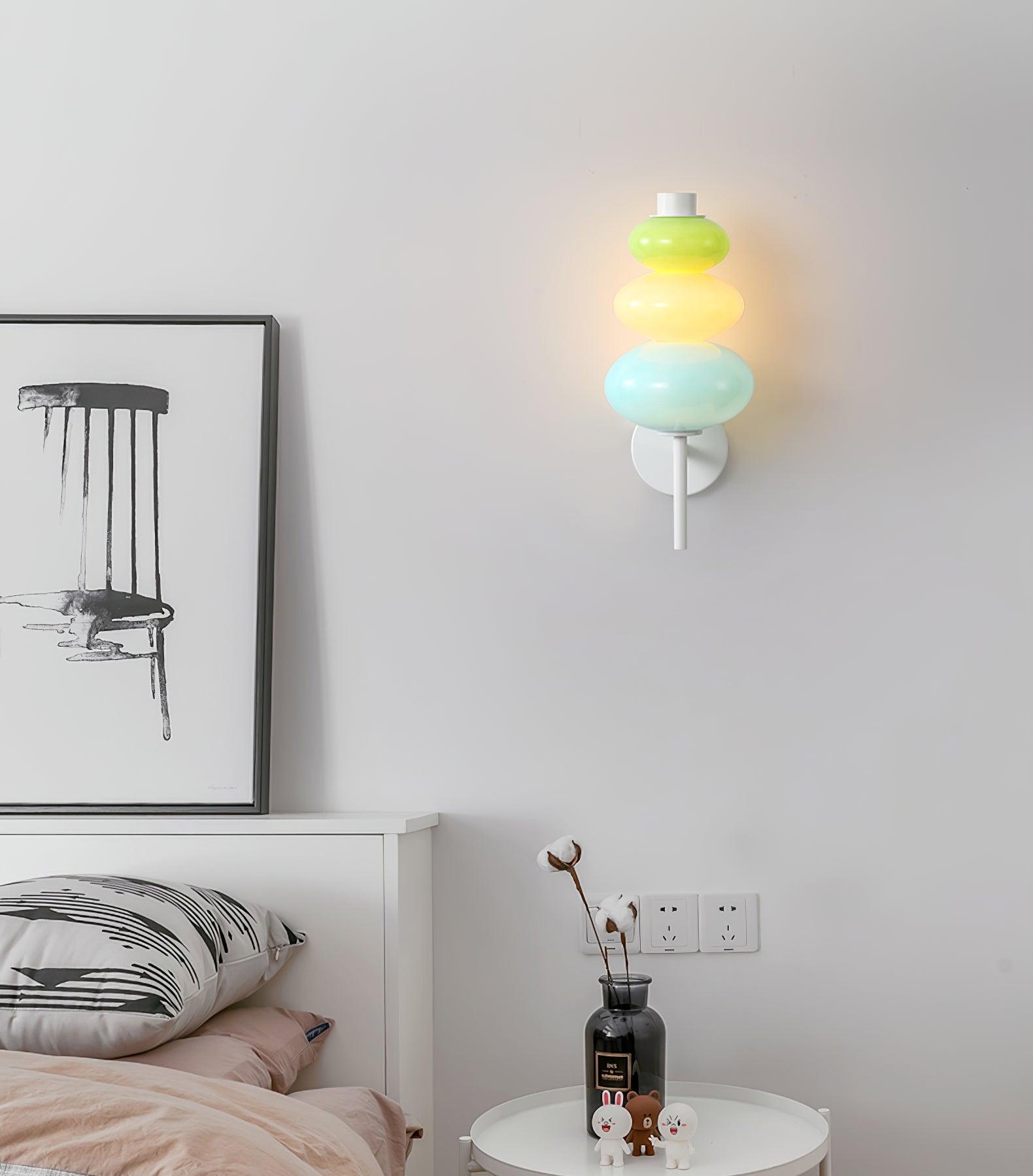 Glass Candy String Lamp Bracket Wall Lamp