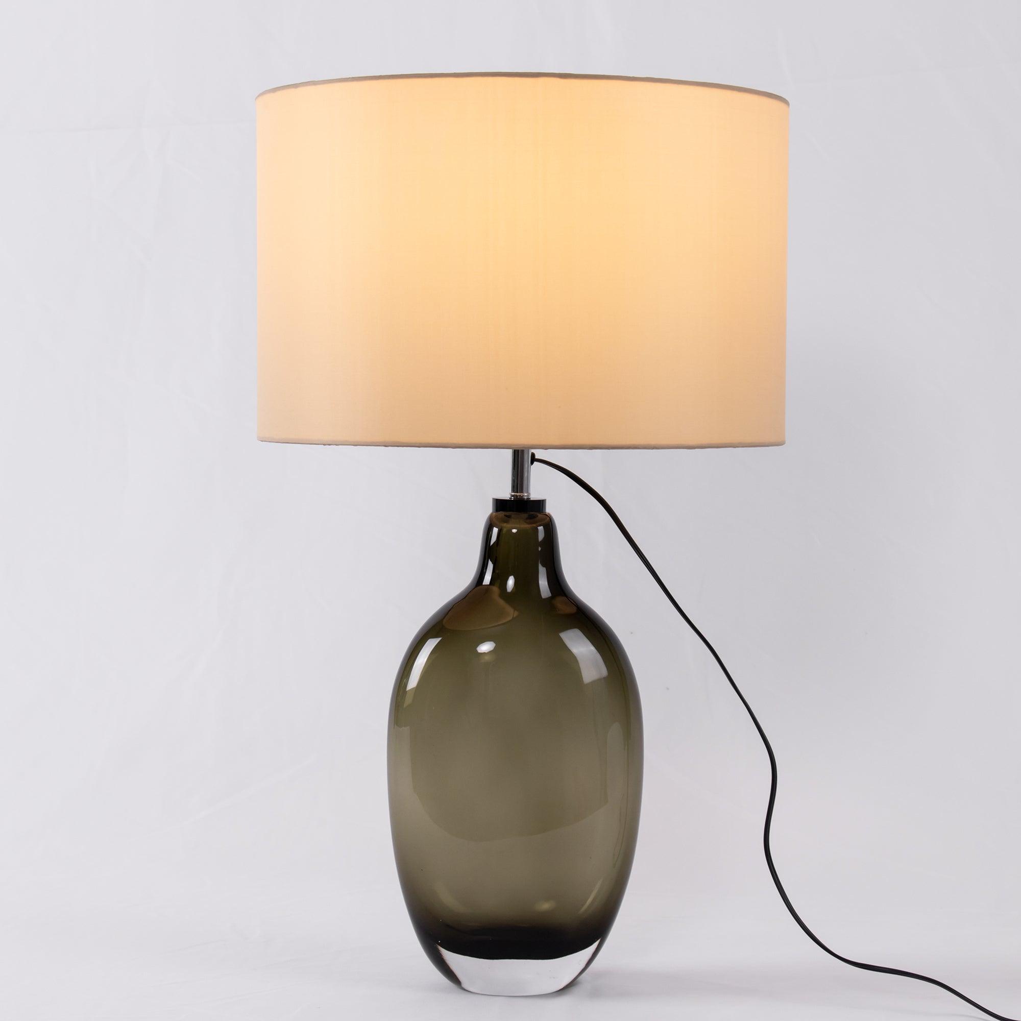 Glazed Crystal Reading Table Lamp