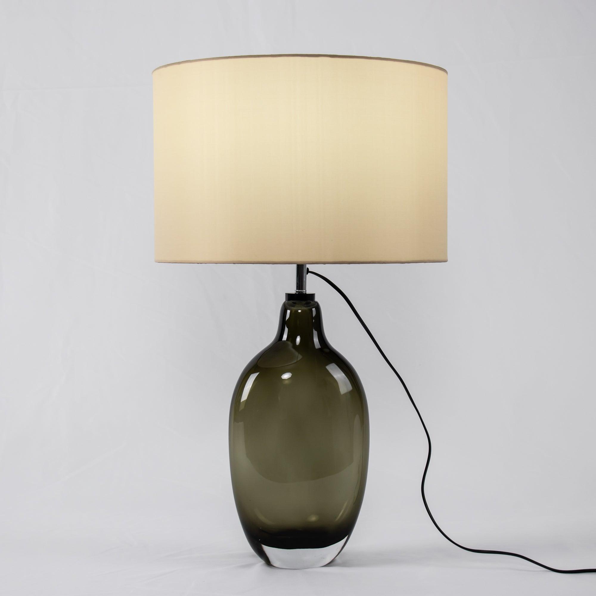 Glazed Crystal Reading Table Lamp