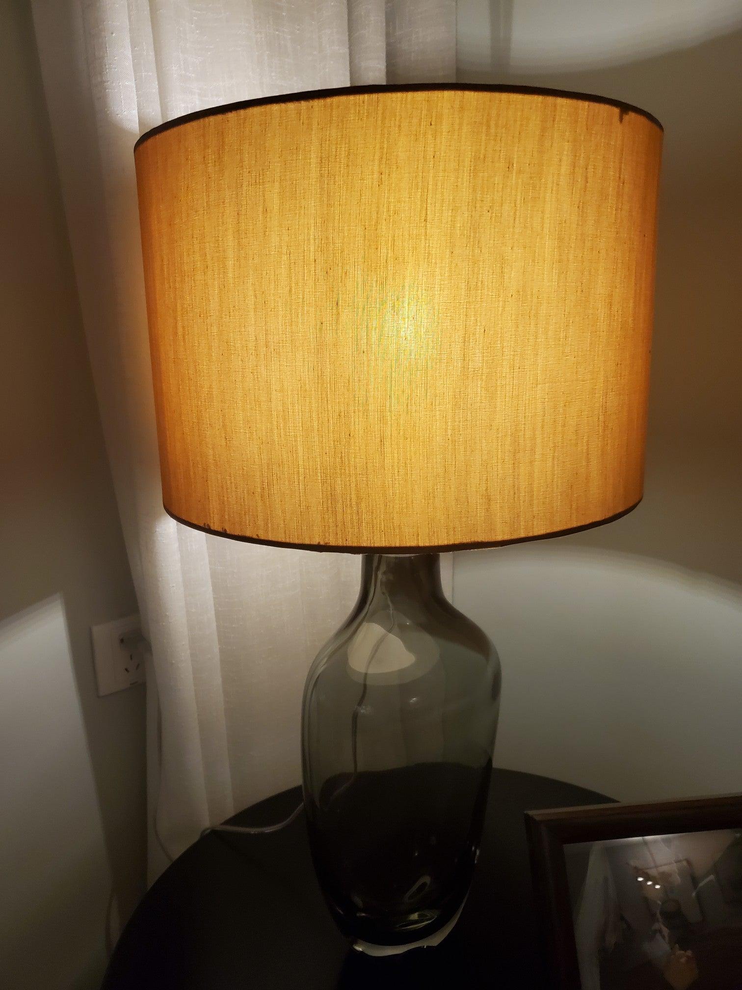 Glazed Crystal Reading Table Lamp