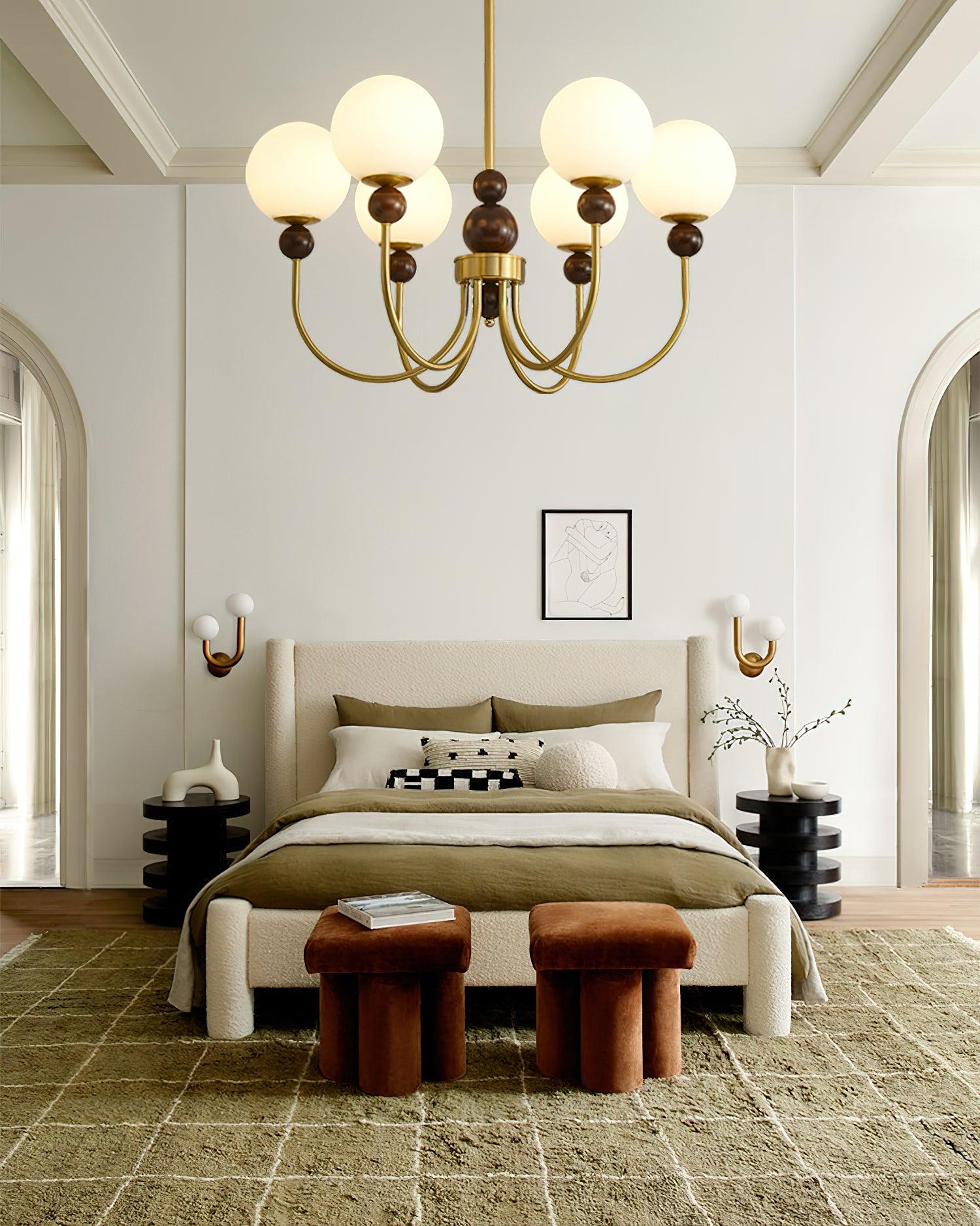 Golden Globe Chandelier
