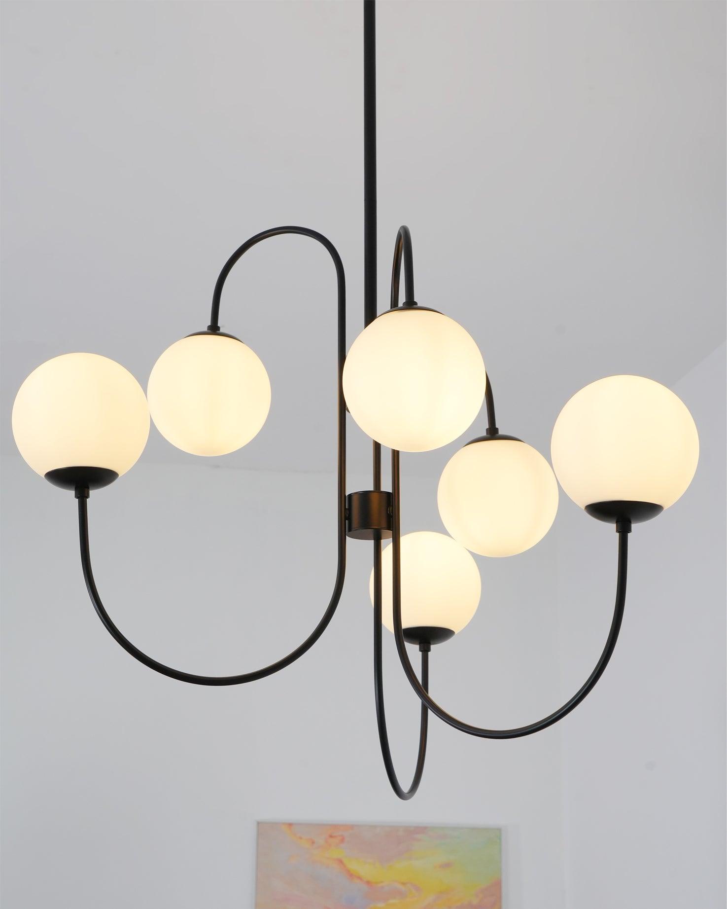 Gooseneck Chandelier 30