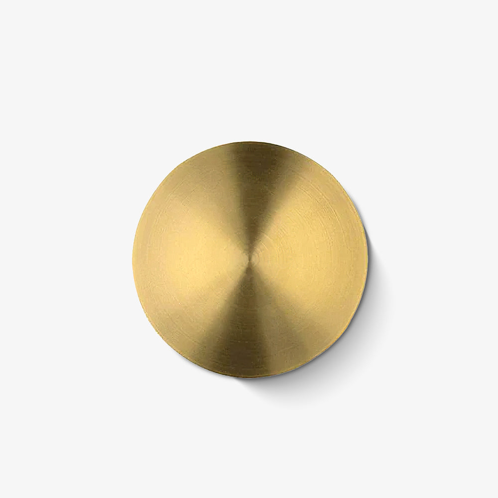 Gossa Wall Light - ∅ 11″ Brass, Hardwired Wall Sconce