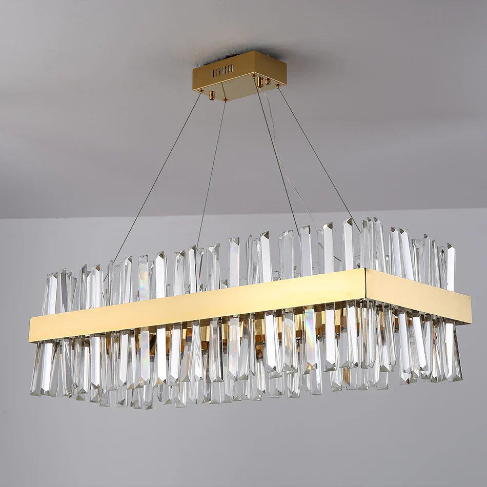 Calvi Crystal Dining Room Light Fixture Chandelier