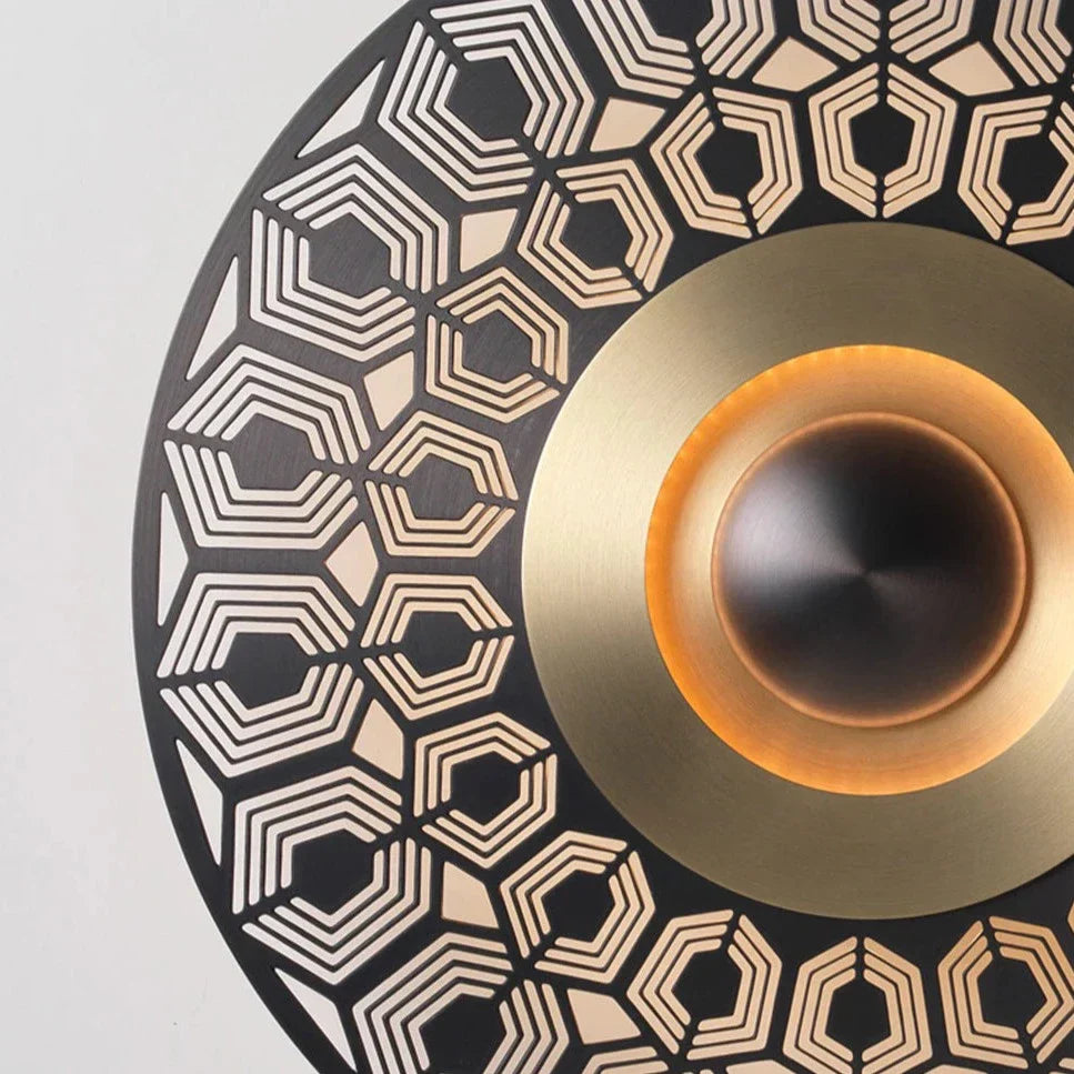 Contemporary Brass Wall Light, Bedroom Wall Sconce, detail 10