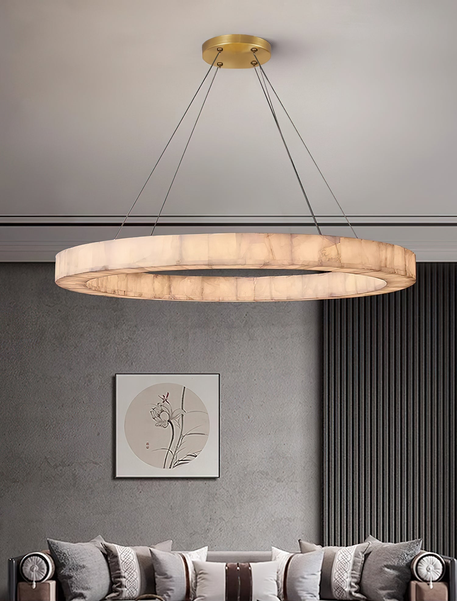Halo Alabaster Chandelier