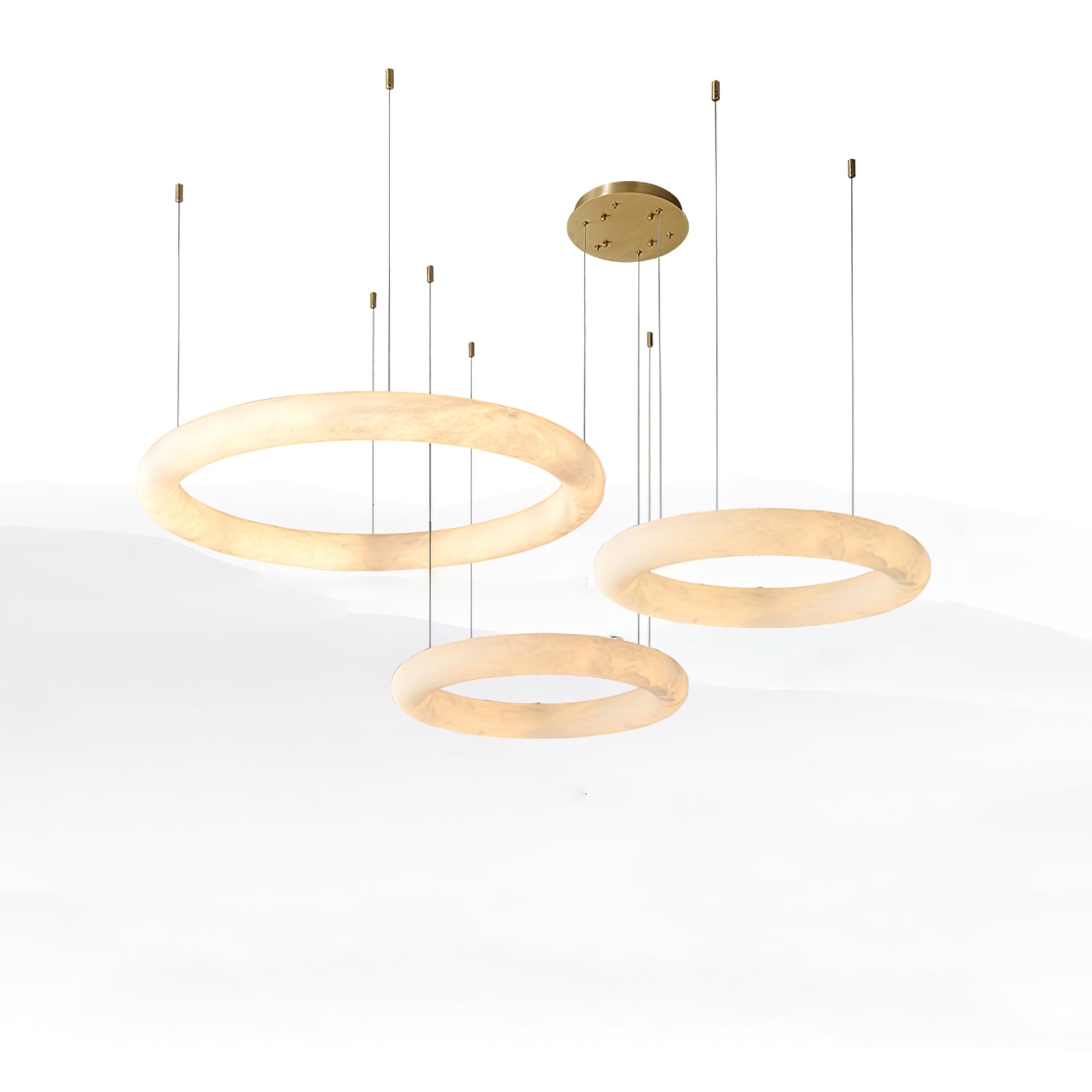 Halo Di Pietra Alabaster Chandelier