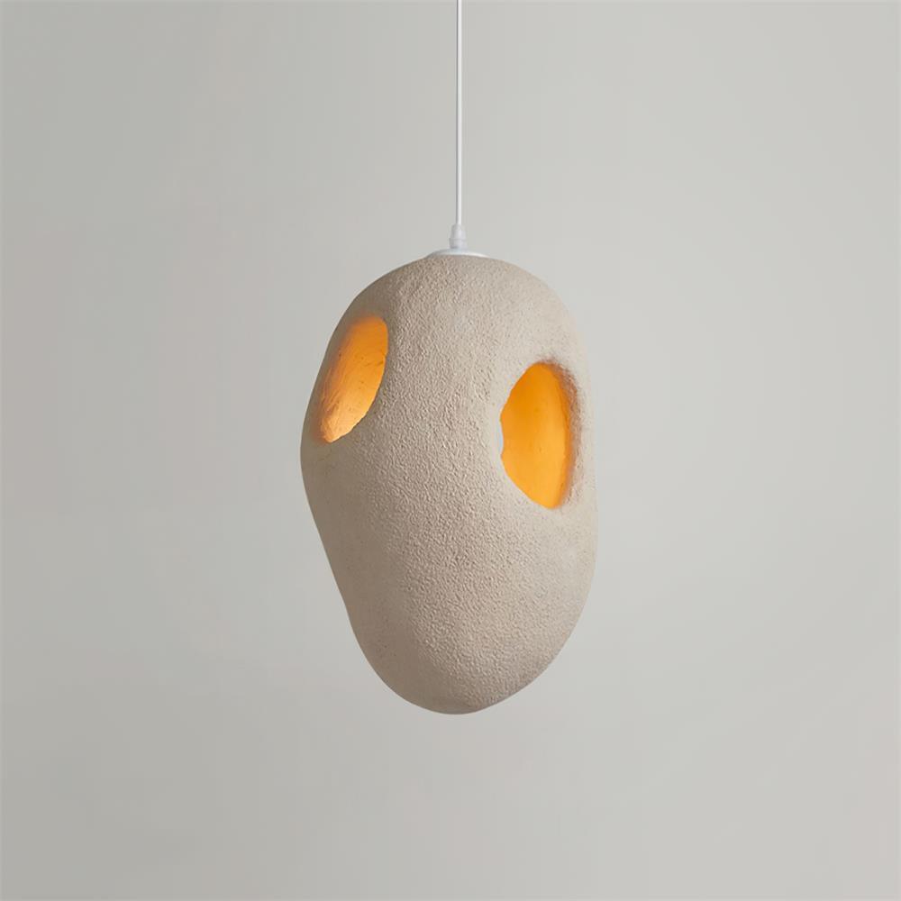 Hand-Built White Pendant Lamp detail view 4