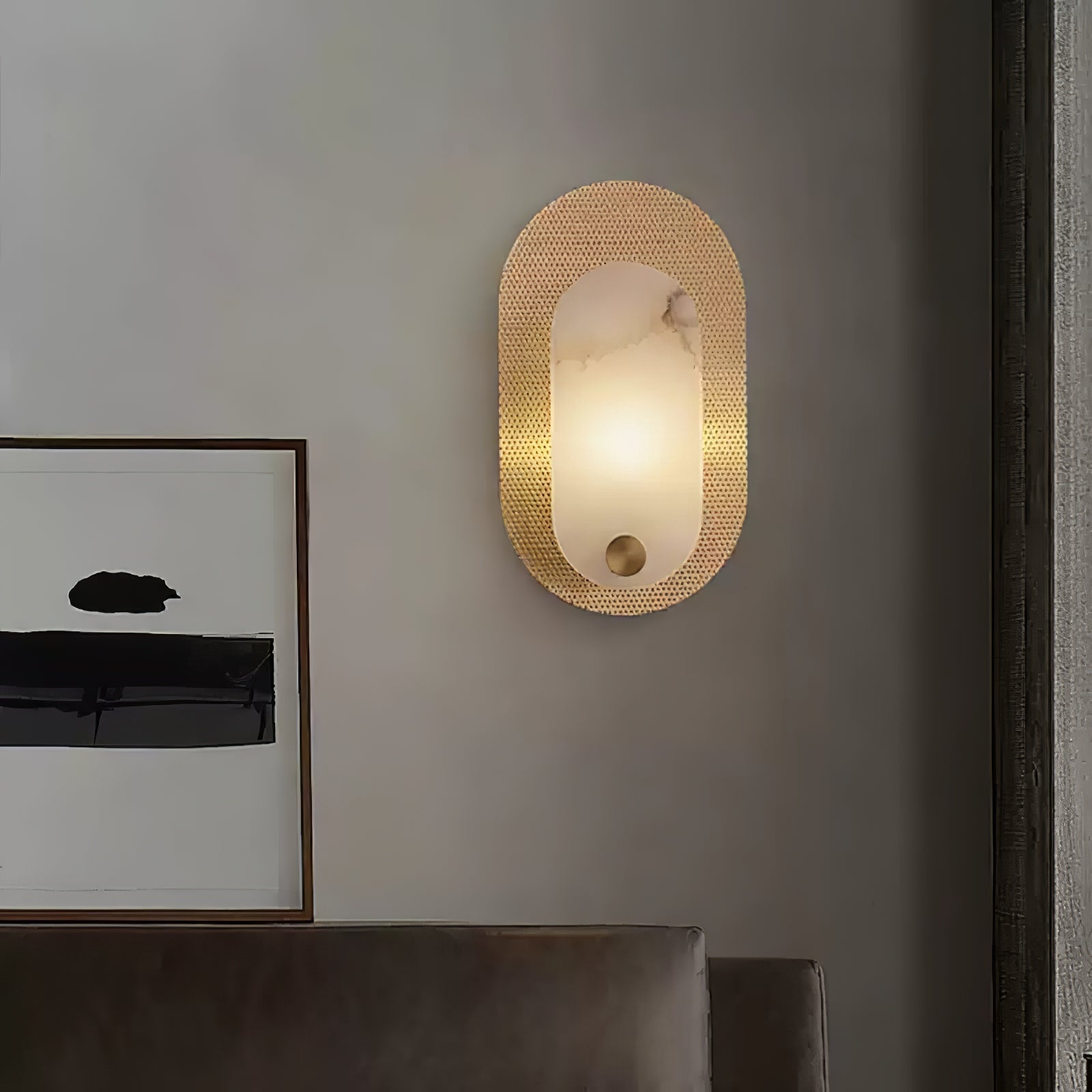 Harlan Alabaster Wall Sconce