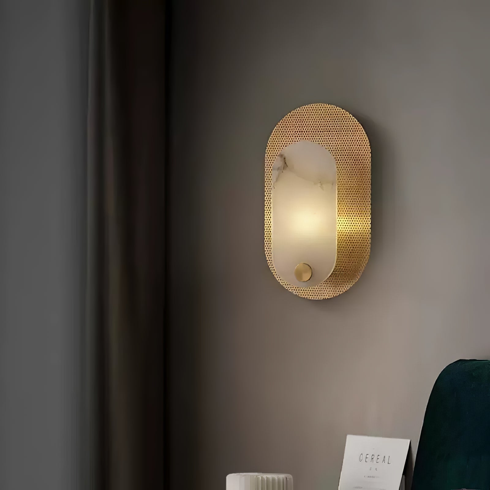 Harlan Alabaster Wall Sconce