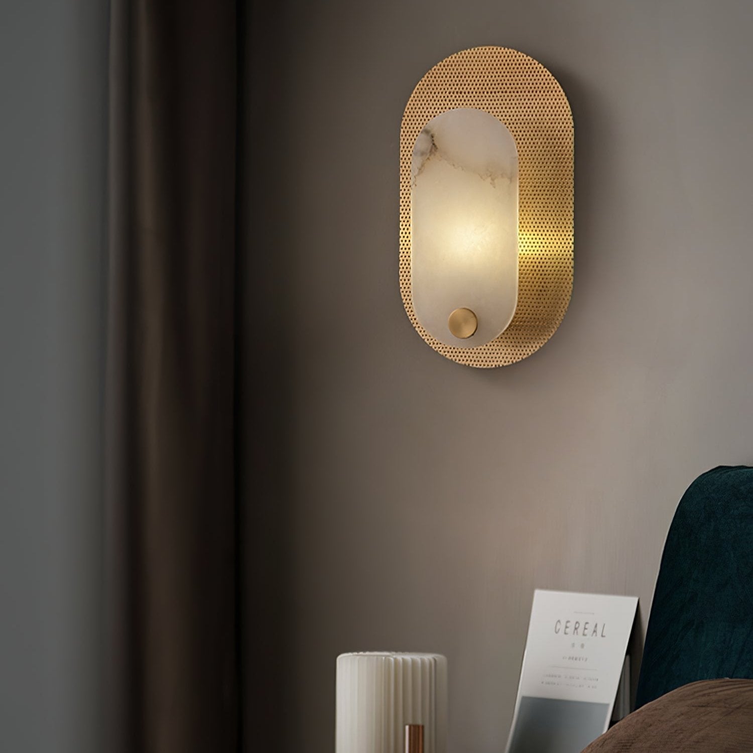Harlan Alabaster Wall Sconce