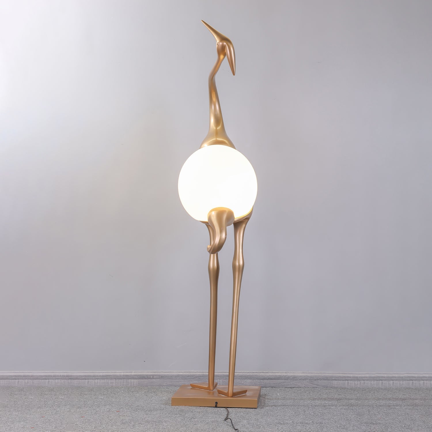Heron Sculpture Floor Lamp detail view 21